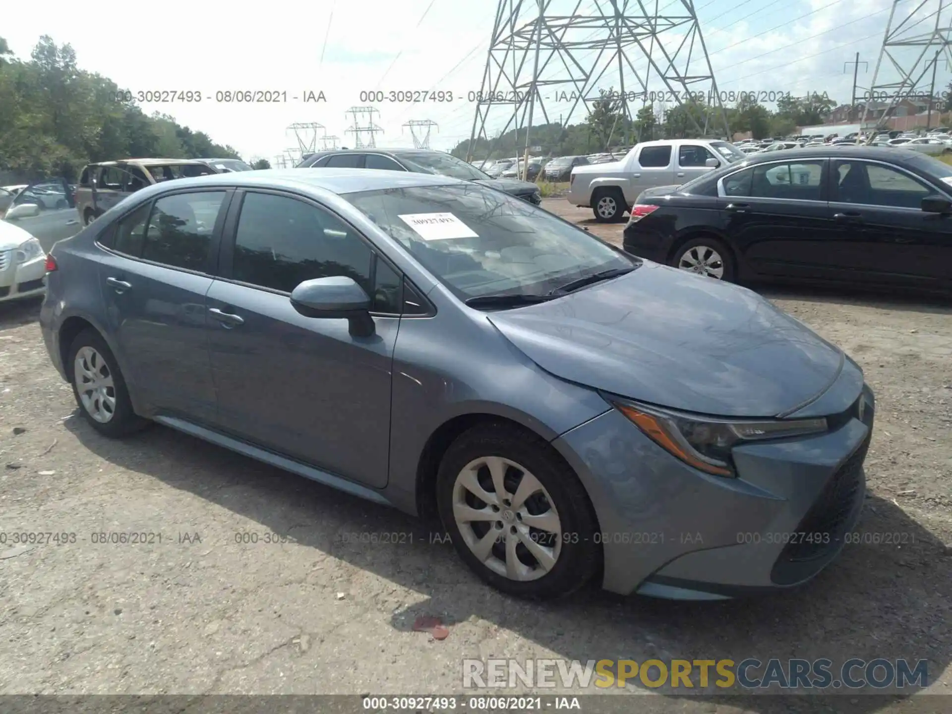 1 Photograph of a damaged car 5YFEPMAE6MP163010 TOYOTA COROLLA 2021