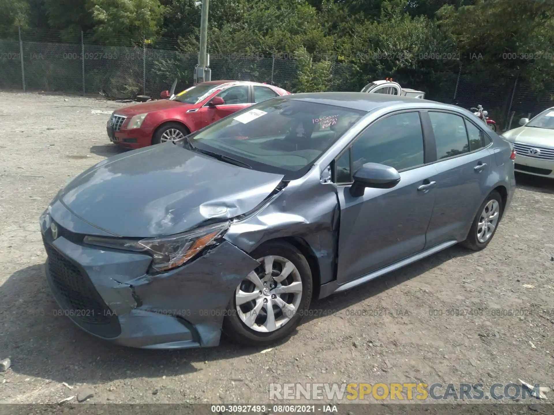 2 Photograph of a damaged car 5YFEPMAE6MP163010 TOYOTA COROLLA 2021