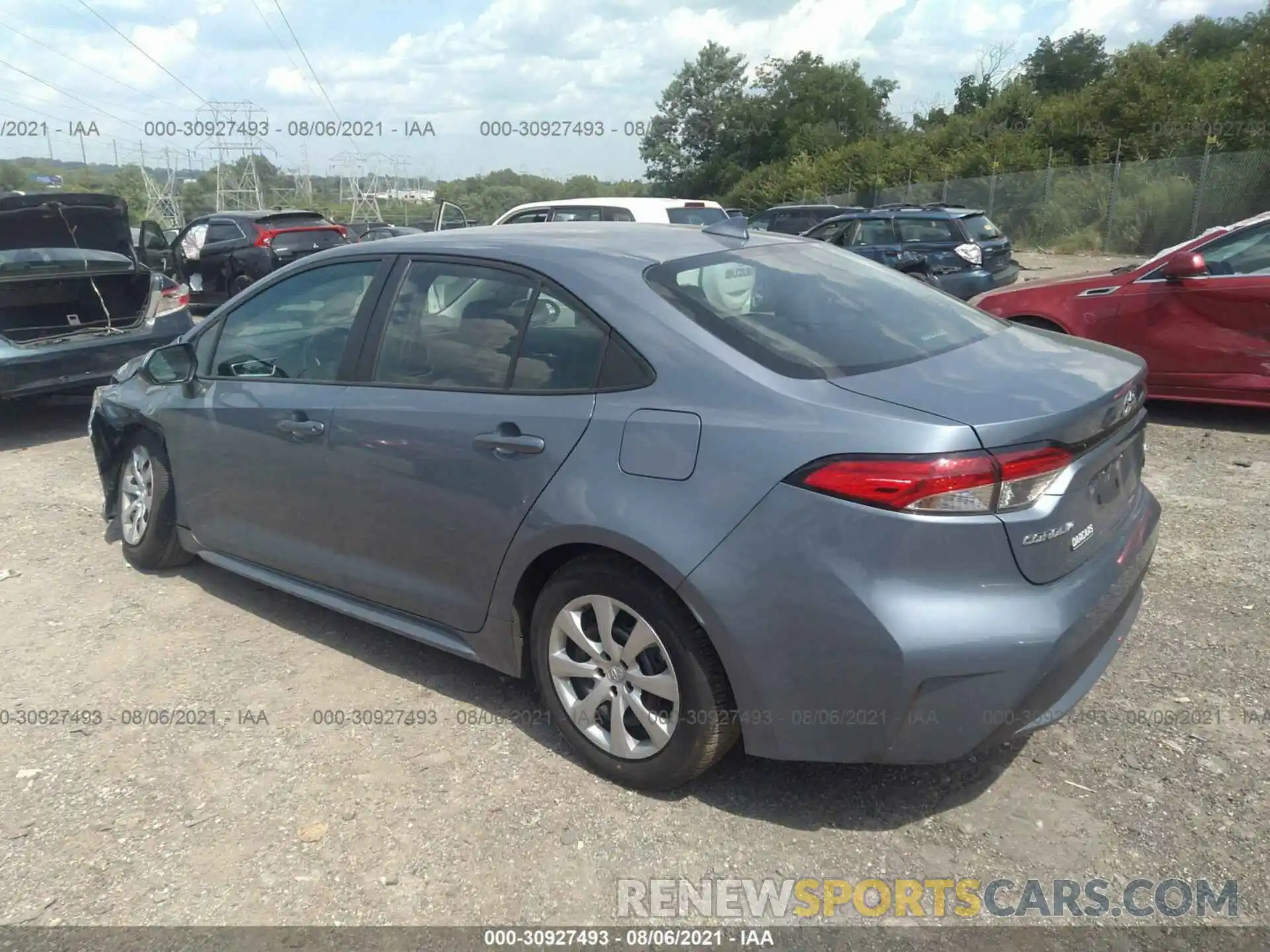 3 Photograph of a damaged car 5YFEPMAE6MP163010 TOYOTA COROLLA 2021