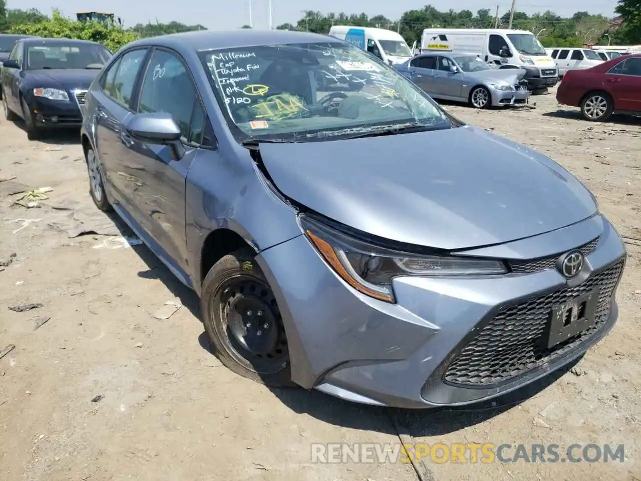 1 Photograph of a damaged car 5YFEPMAE6MP164142 TOYOTA COROLLA 2021