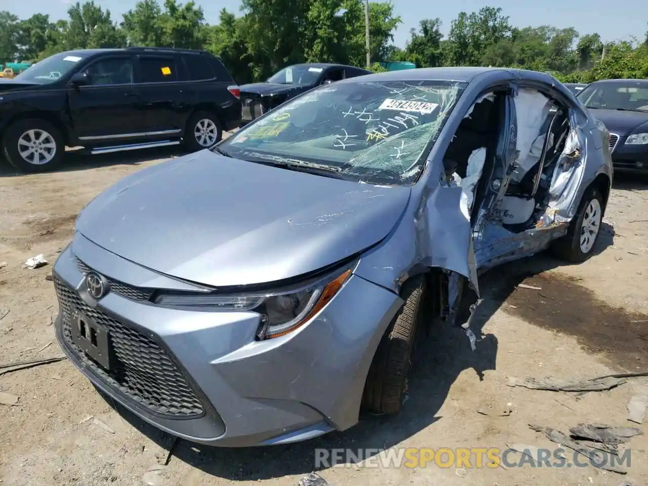 2 Photograph of a damaged car 5YFEPMAE6MP164142 TOYOTA COROLLA 2021