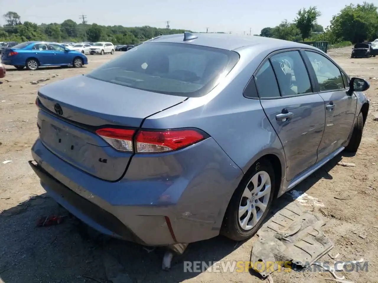 4 Photograph of a damaged car 5YFEPMAE6MP164142 TOYOTA COROLLA 2021