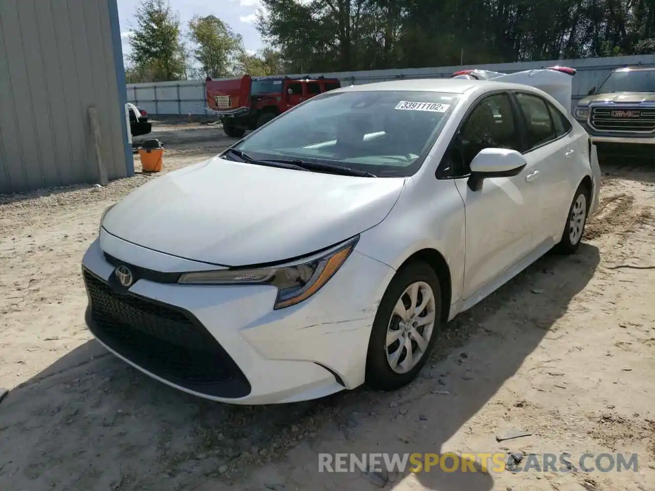 2 Photograph of a damaged car 5YFEPMAE6MP164223 TOYOTA COROLLA 2021