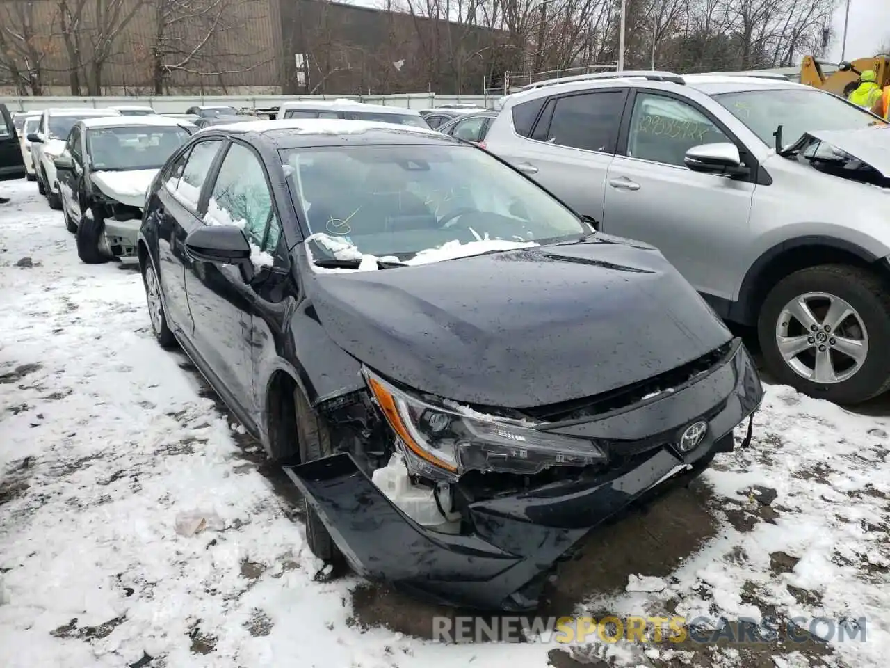 1 Photograph of a damaged car 5YFEPMAE6MP164481 TOYOTA COROLLA 2021