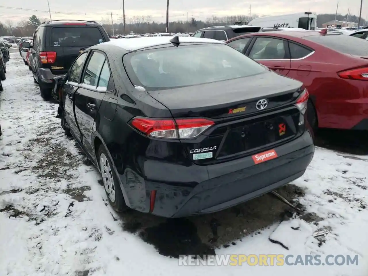 3 Photograph of a damaged car 5YFEPMAE6MP164481 TOYOTA COROLLA 2021