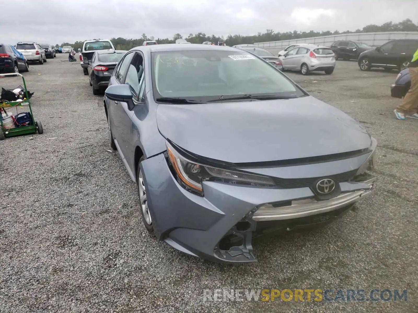 1 Photograph of a damaged car 5YFEPMAE6MP164819 TOYOTA COROLLA 2021