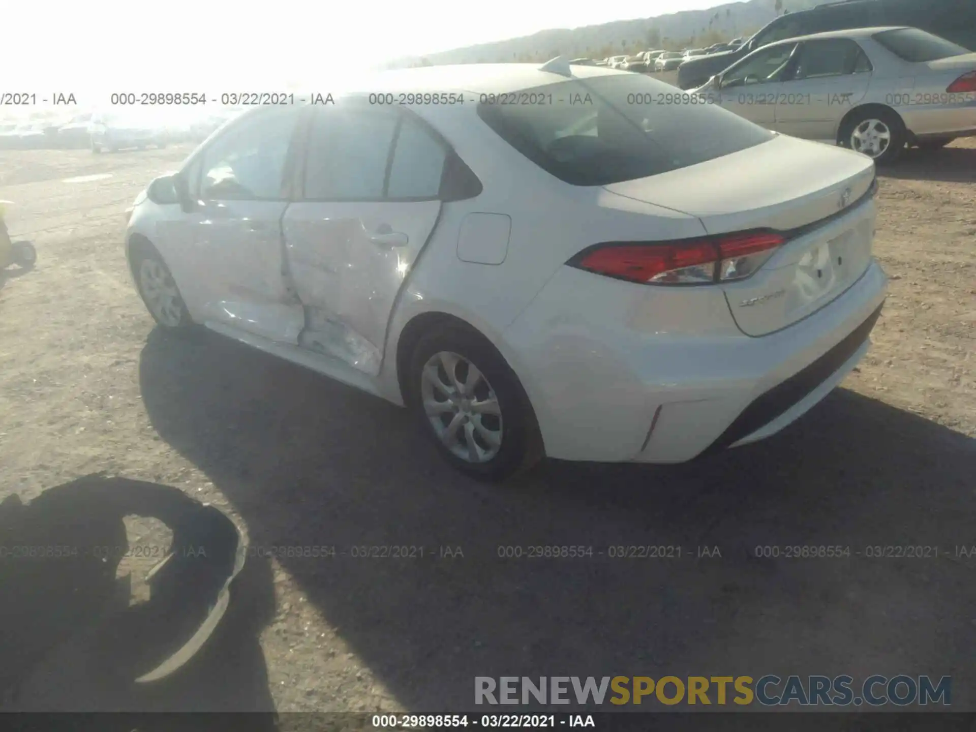 3 Photograph of a damaged car 5YFEPMAE6MP164951 TOYOTA COROLLA 2021