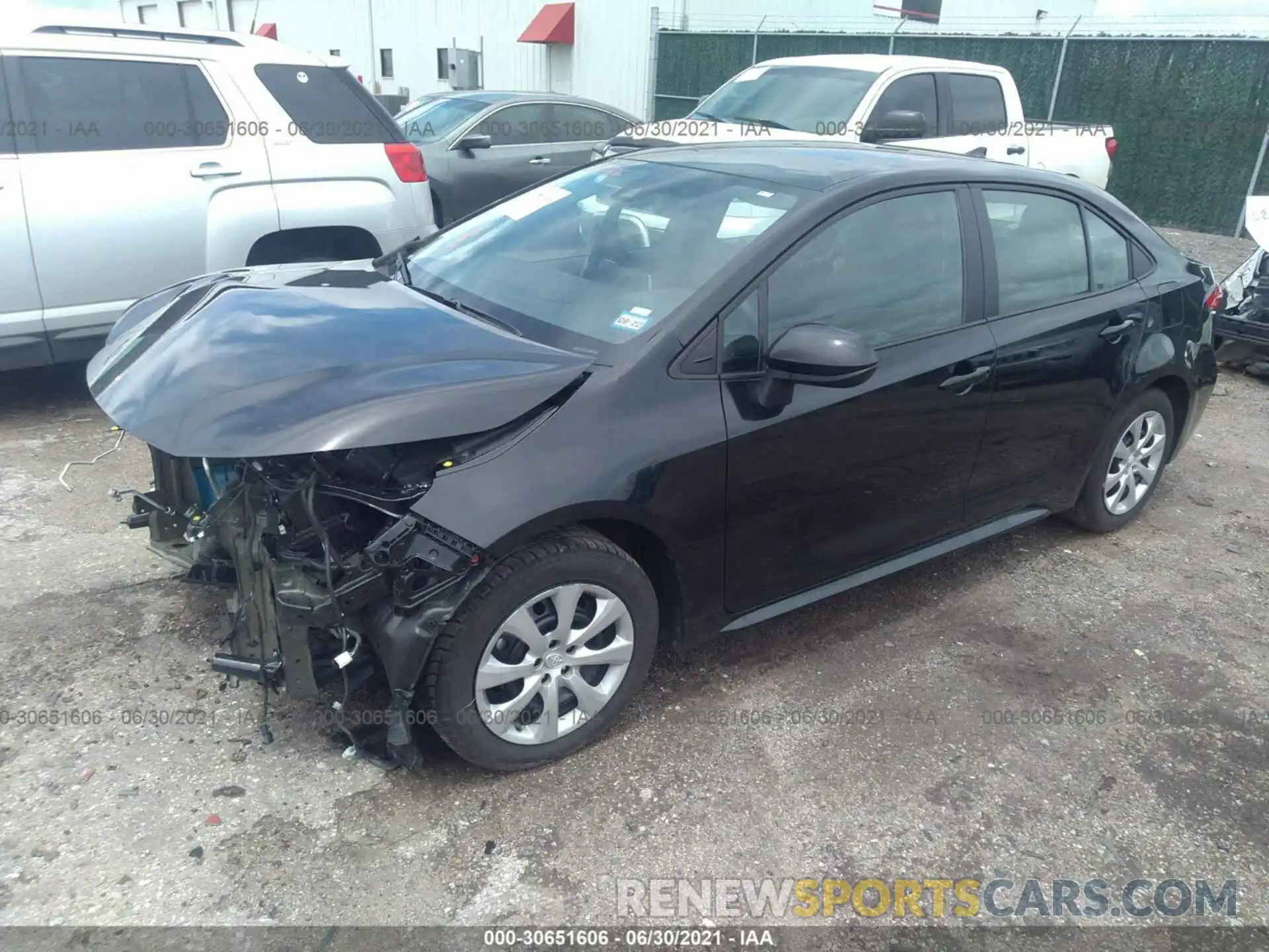 2 Photograph of a damaged car 5YFEPMAE6MP165498 TOYOTA COROLLA 2021