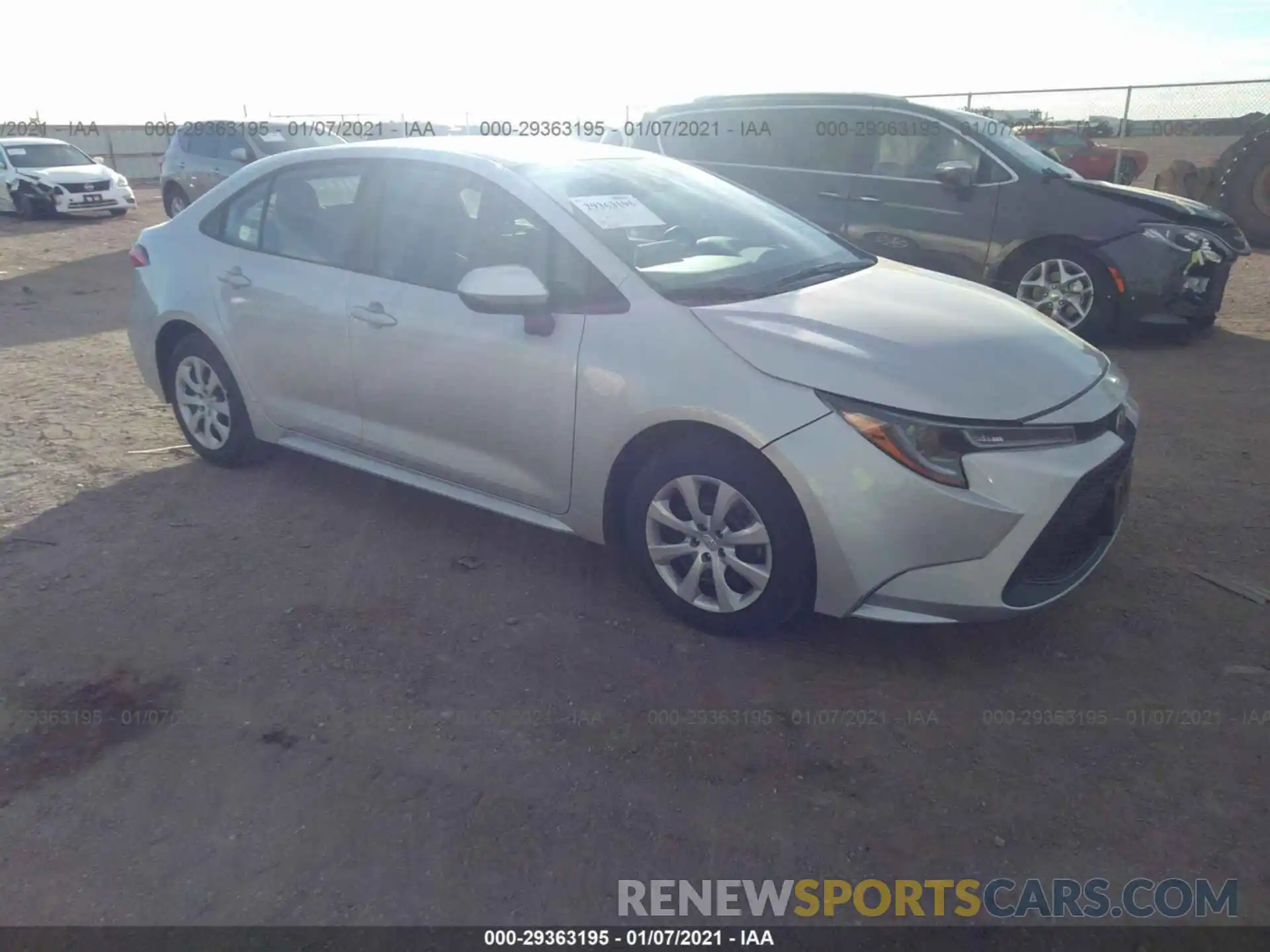 1 Photograph of a damaged car 5YFEPMAE6MP165940 TOYOTA COROLLA 2021