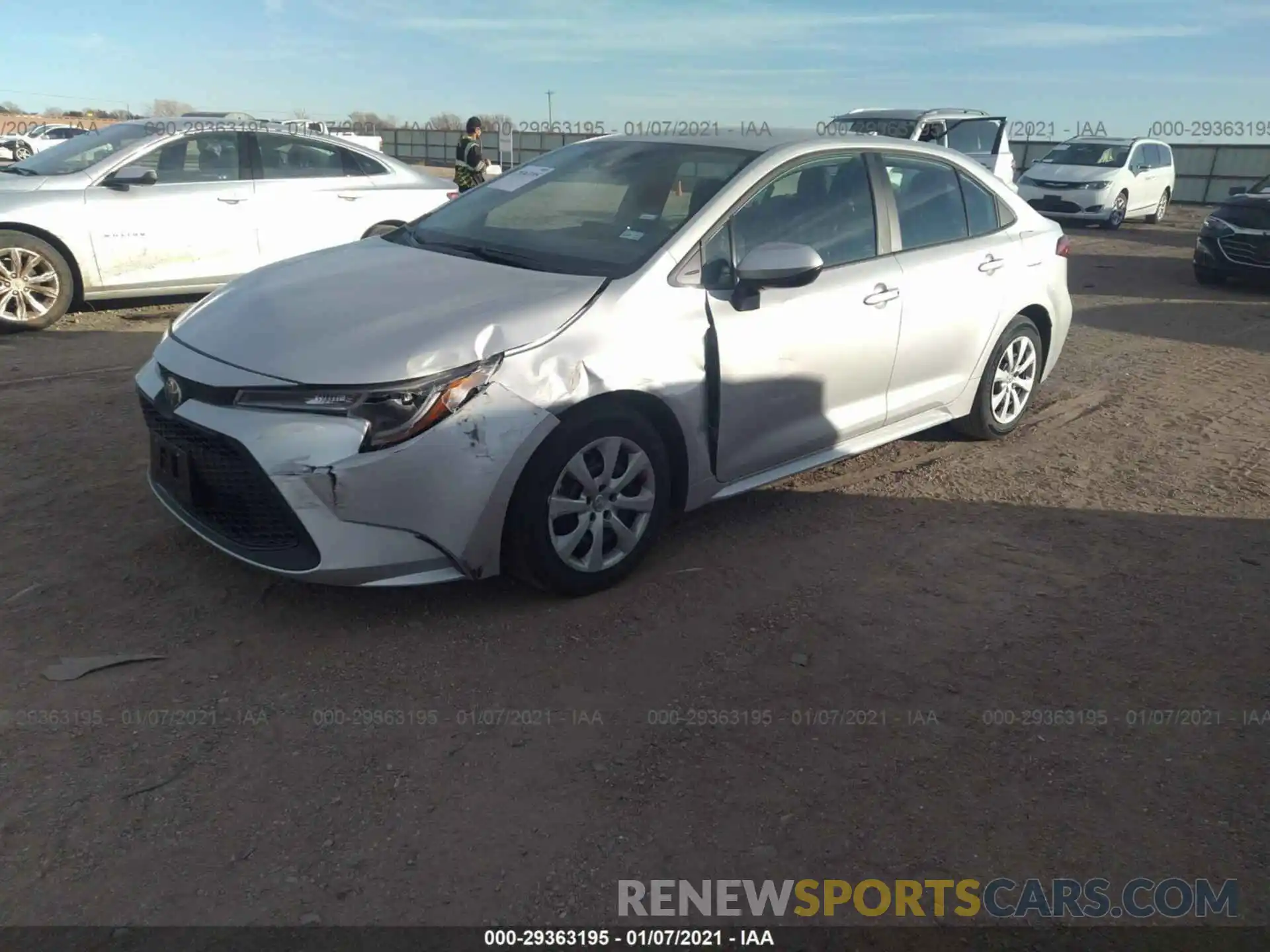 2 Photograph of a damaged car 5YFEPMAE6MP165940 TOYOTA COROLLA 2021