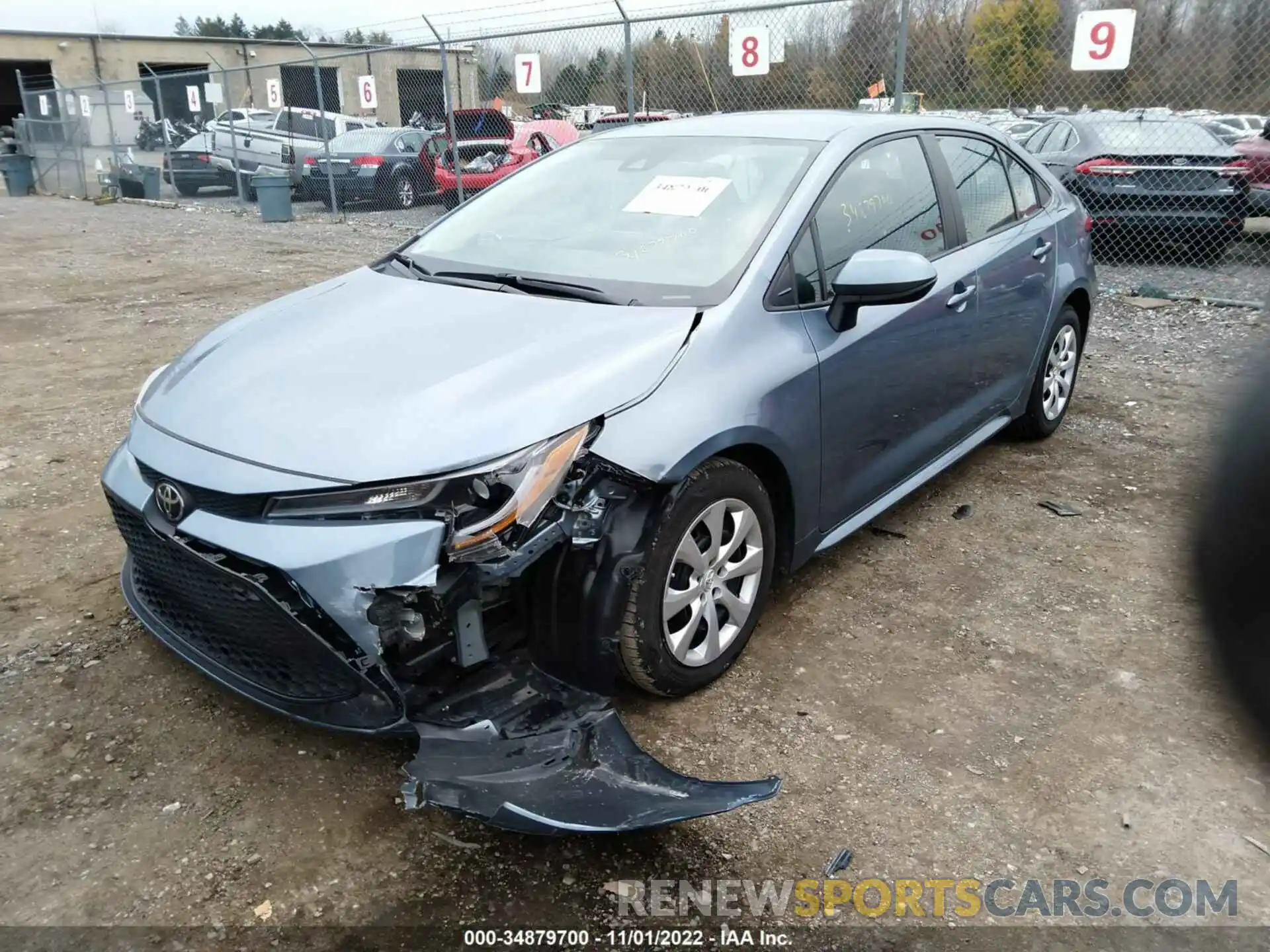 6 Фотография поврежденного автомобиля 5YFEPMAE6MP166747 TOYOTA COROLLA 2021