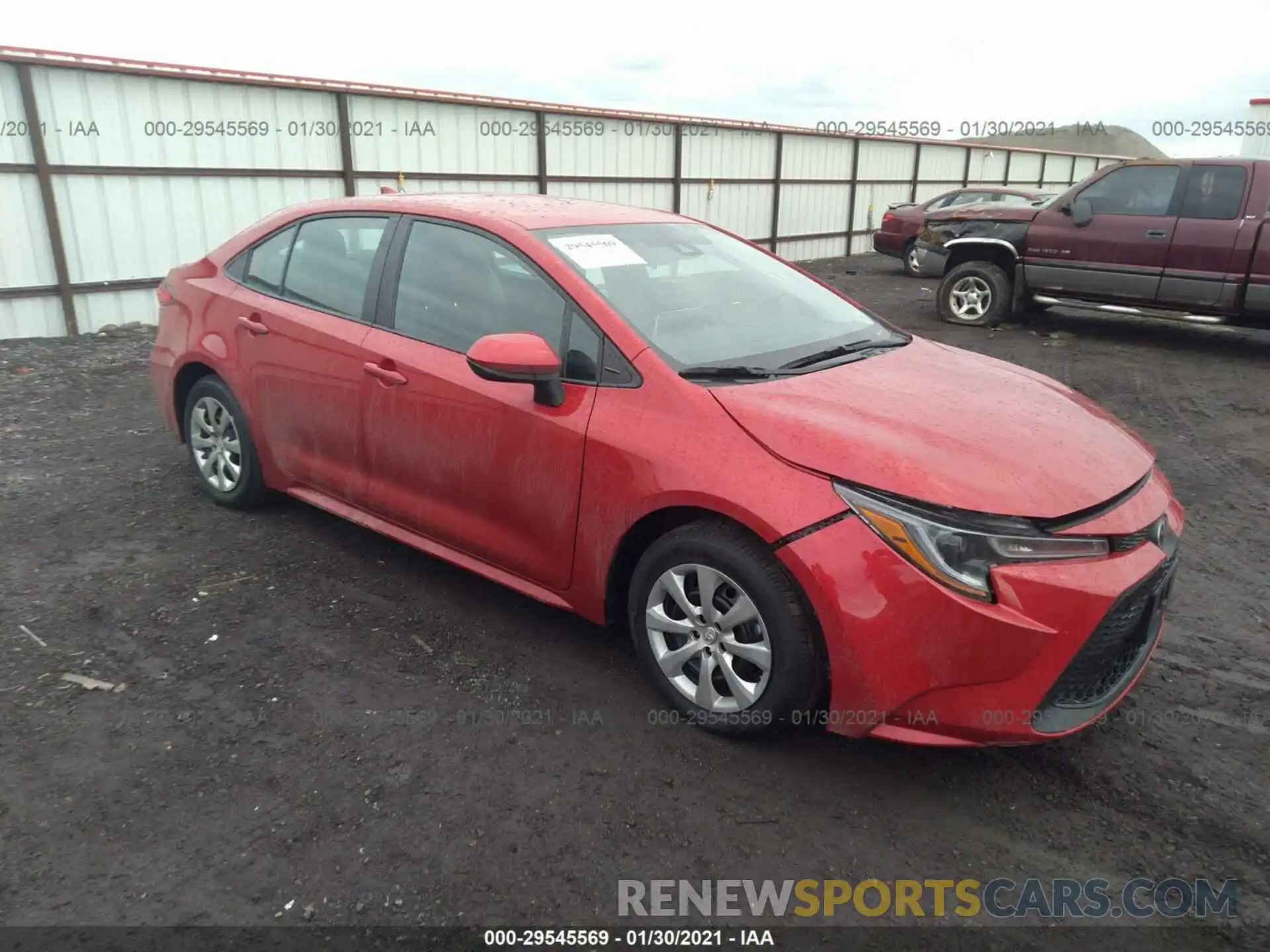 1 Photograph of a damaged car 5YFEPMAE6MP167204 TOYOTA COROLLA 2021