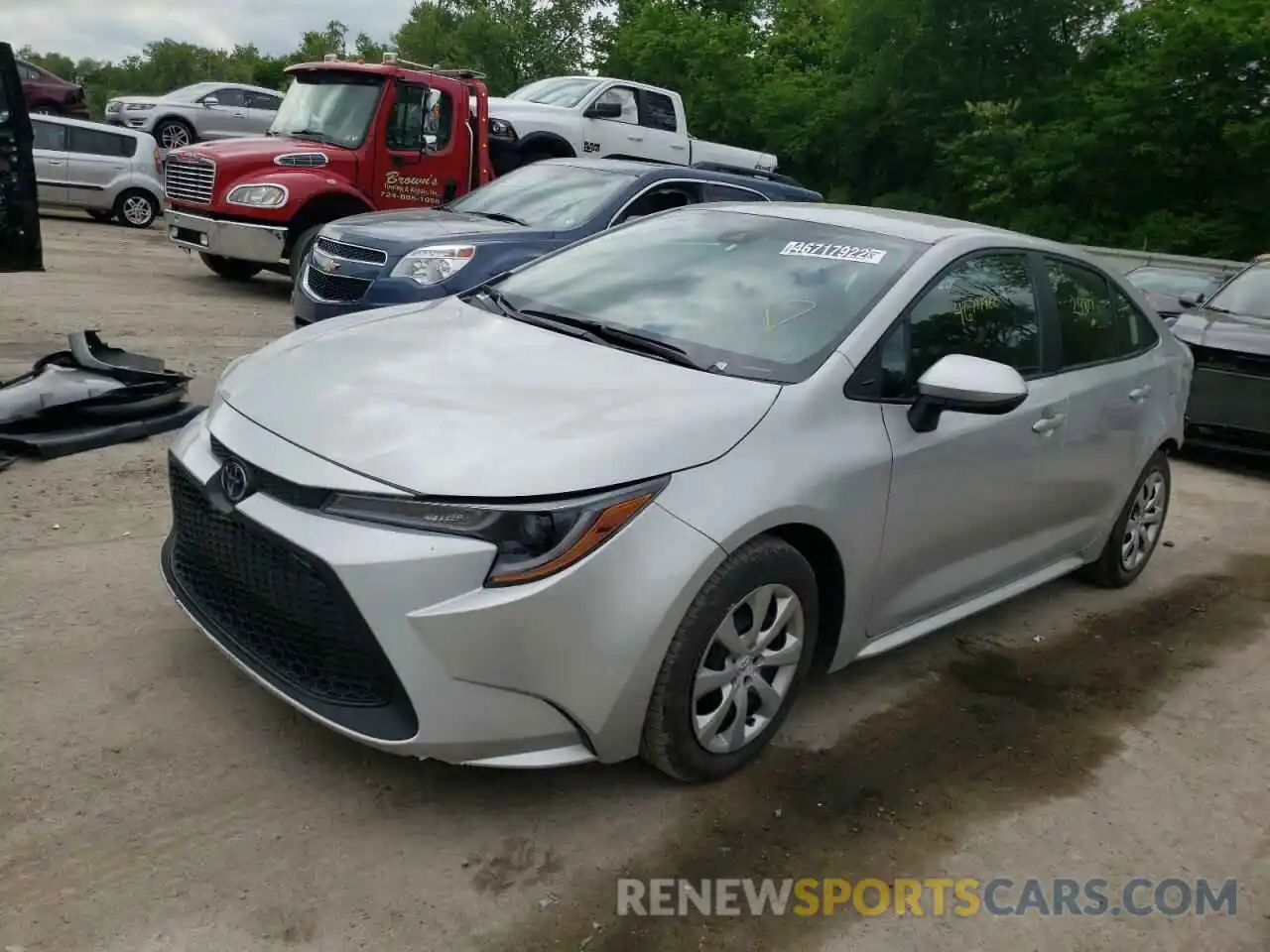 2 Photograph of a damaged car 5YFEPMAE6MP167557 TOYOTA COROLLA 2021