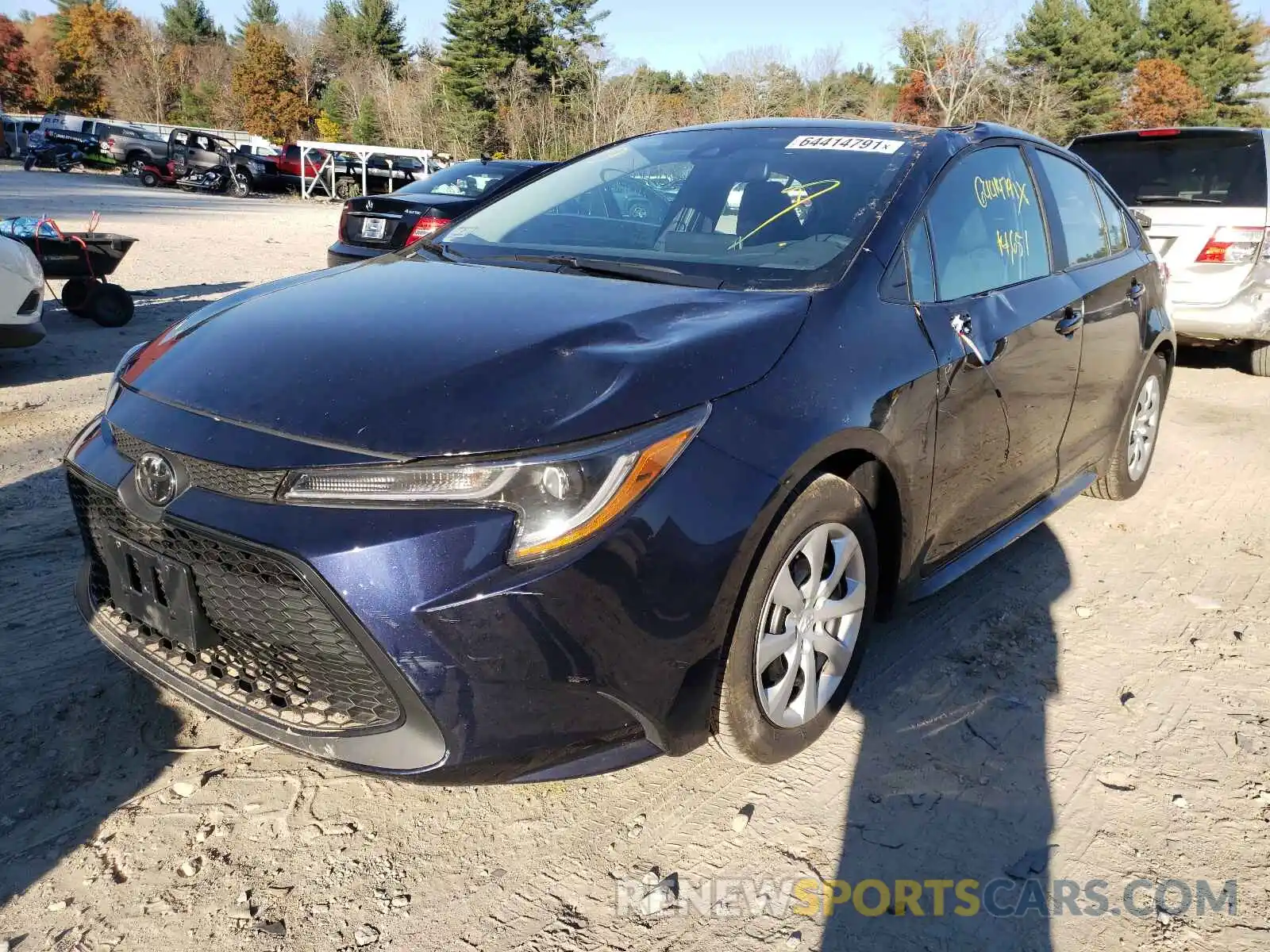 2 Photograph of a damaged car 5YFEPMAE6MP167929 TOYOTA COROLLA 2021