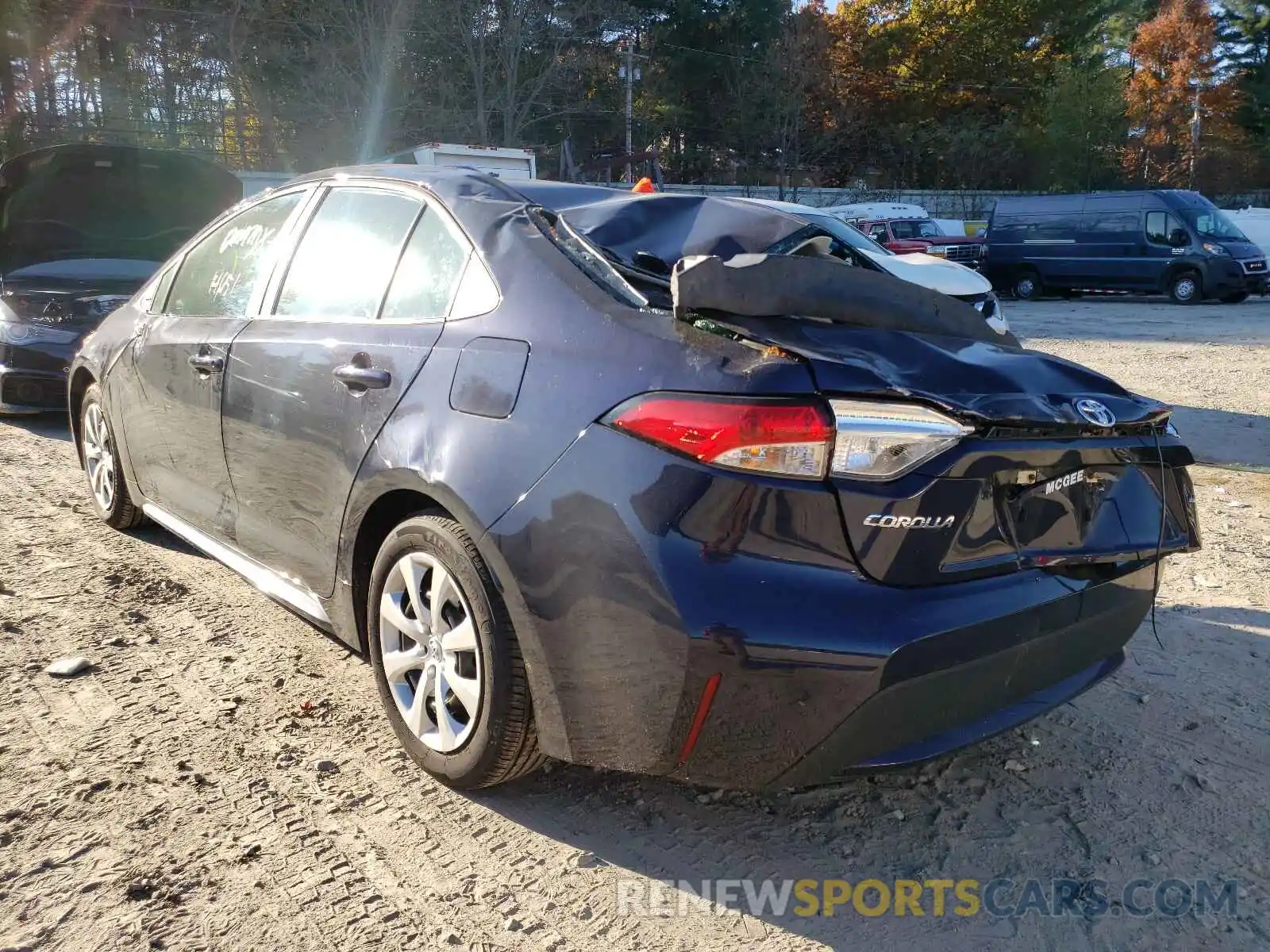 3 Photograph of a damaged car 5YFEPMAE6MP167929 TOYOTA COROLLA 2021