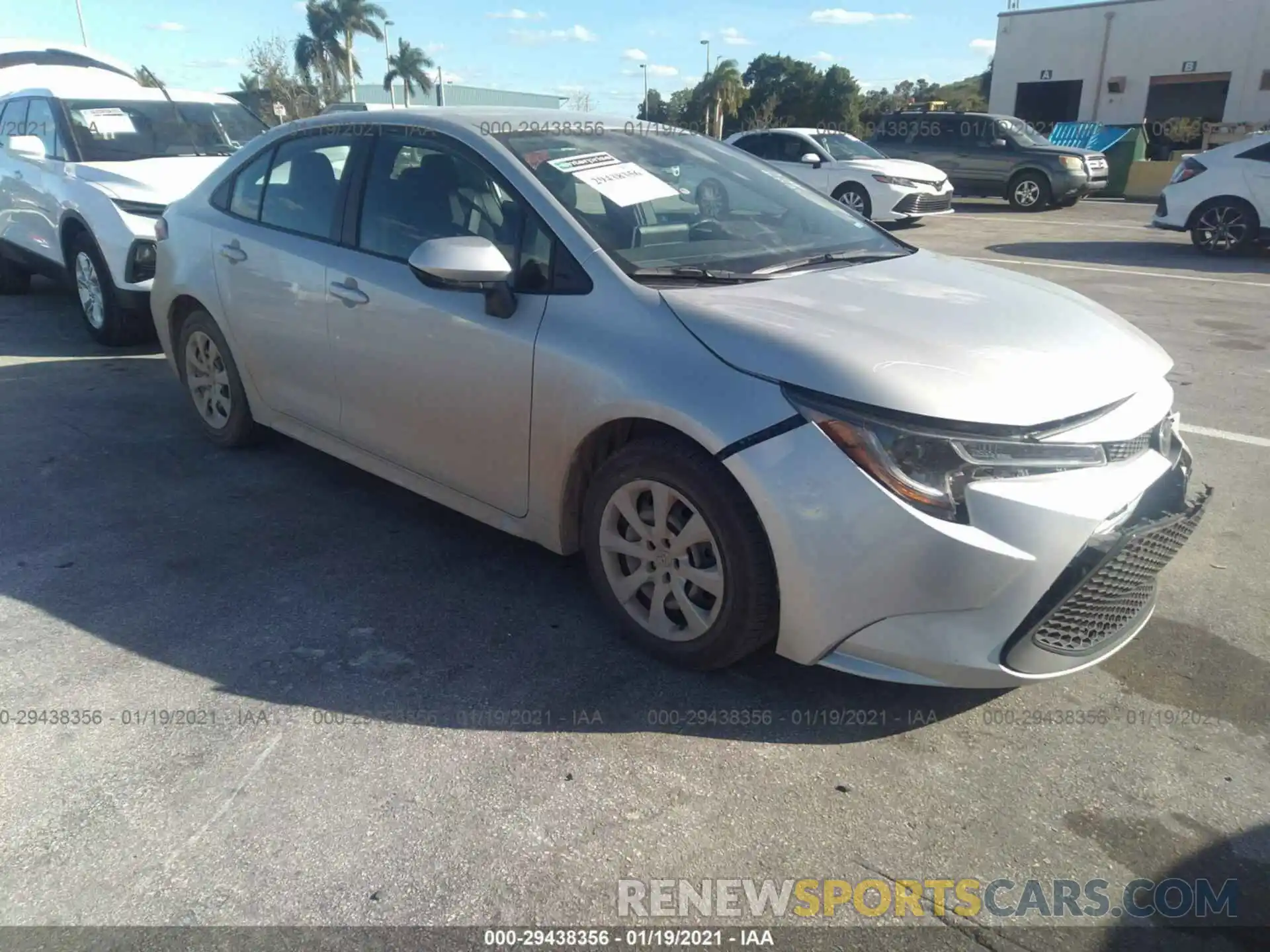 1 Photograph of a damaged car 5YFEPMAE6MP168787 TOYOTA COROLLA 2021