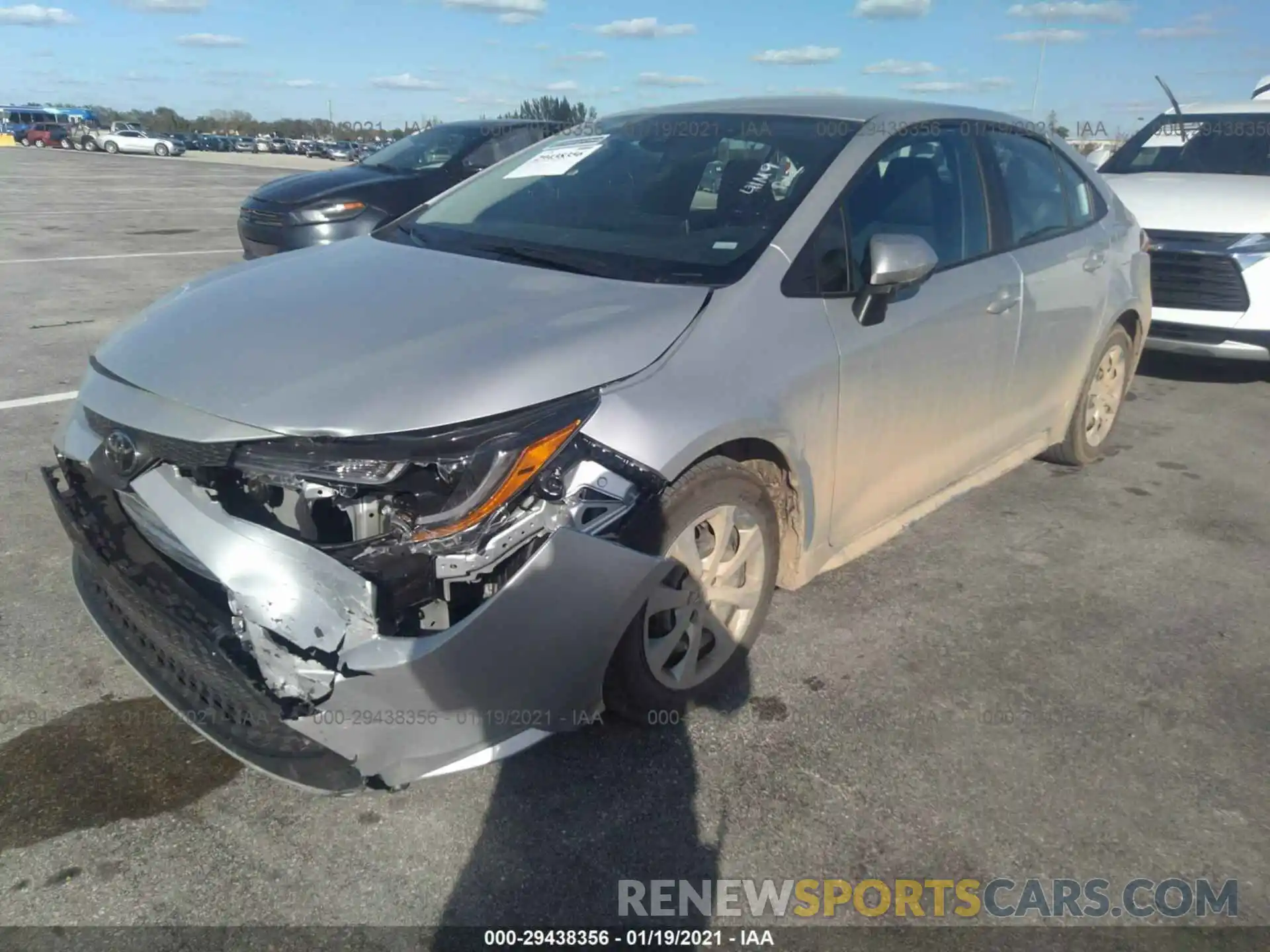 2 Photograph of a damaged car 5YFEPMAE6MP168787 TOYOTA COROLLA 2021