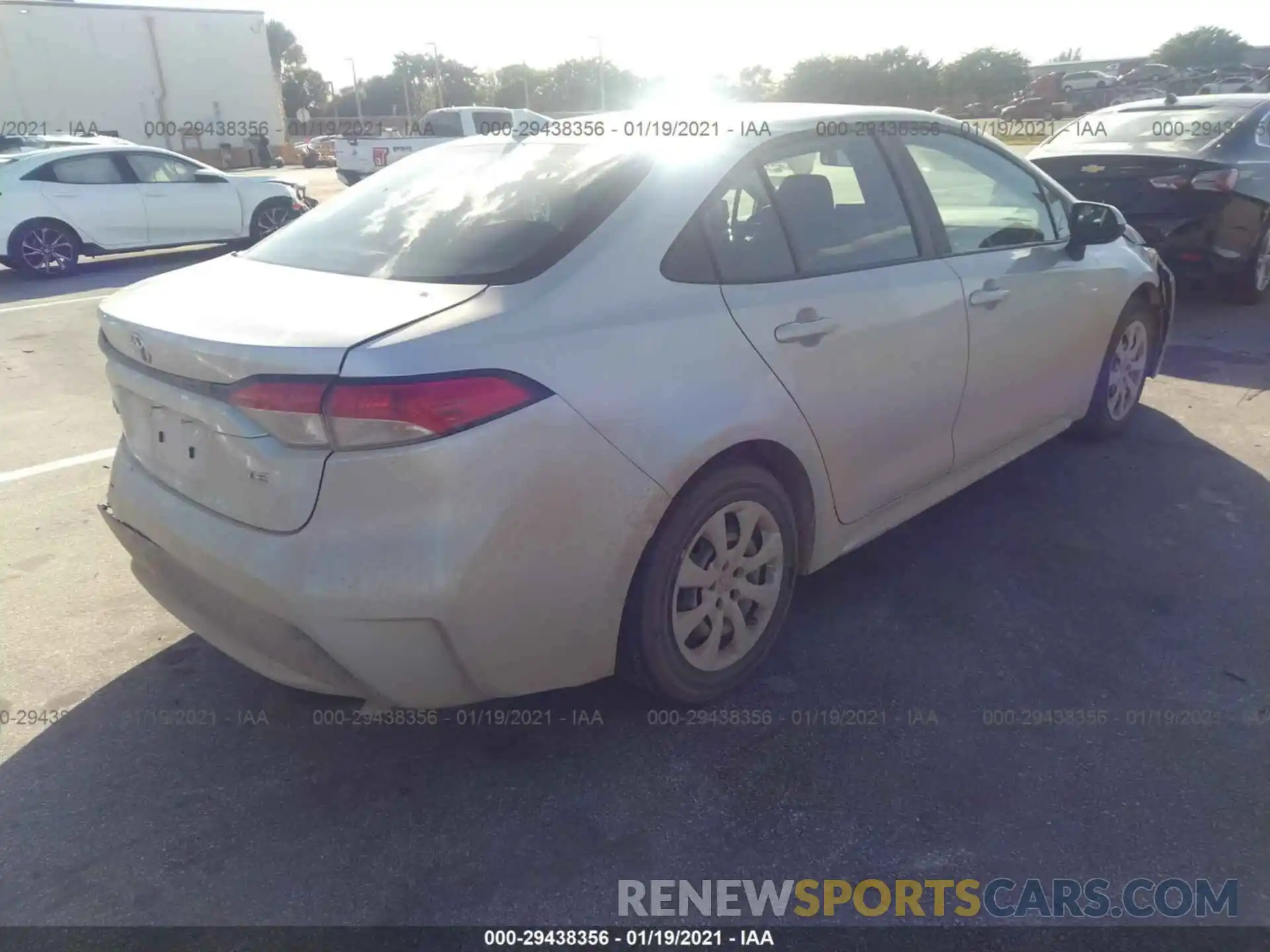 4 Photograph of a damaged car 5YFEPMAE6MP168787 TOYOTA COROLLA 2021