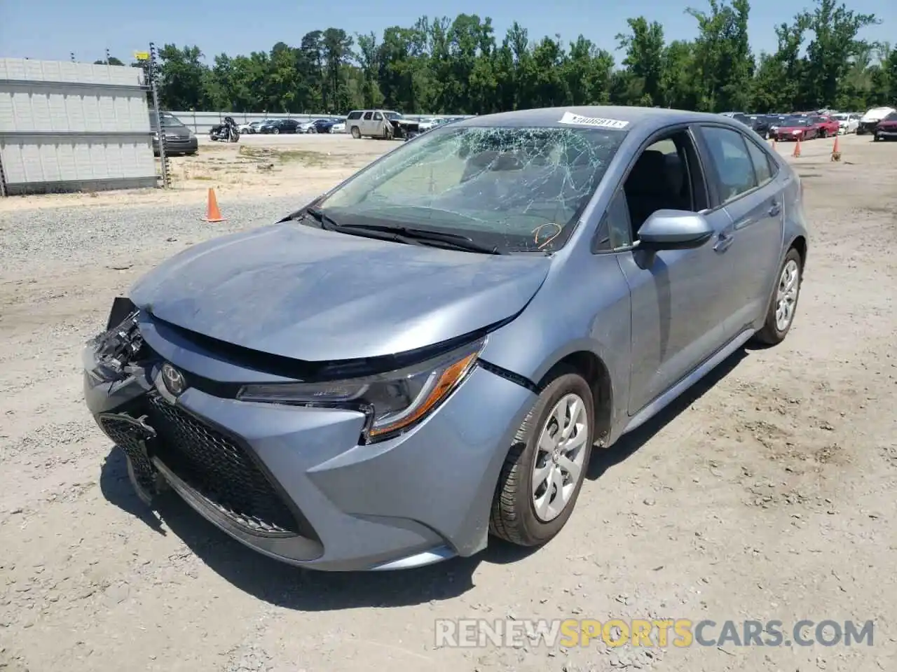 2 Photograph of a damaged car 5YFEPMAE6MP168840 TOYOTA COROLLA 2021