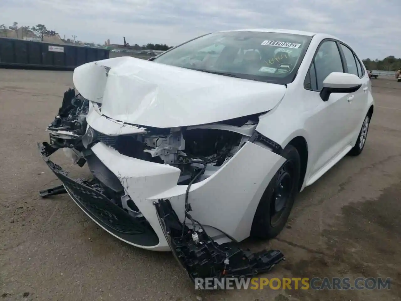 2 Photograph of a damaged car 5YFEPMAE6MP169096 TOYOTA COROLLA 2021