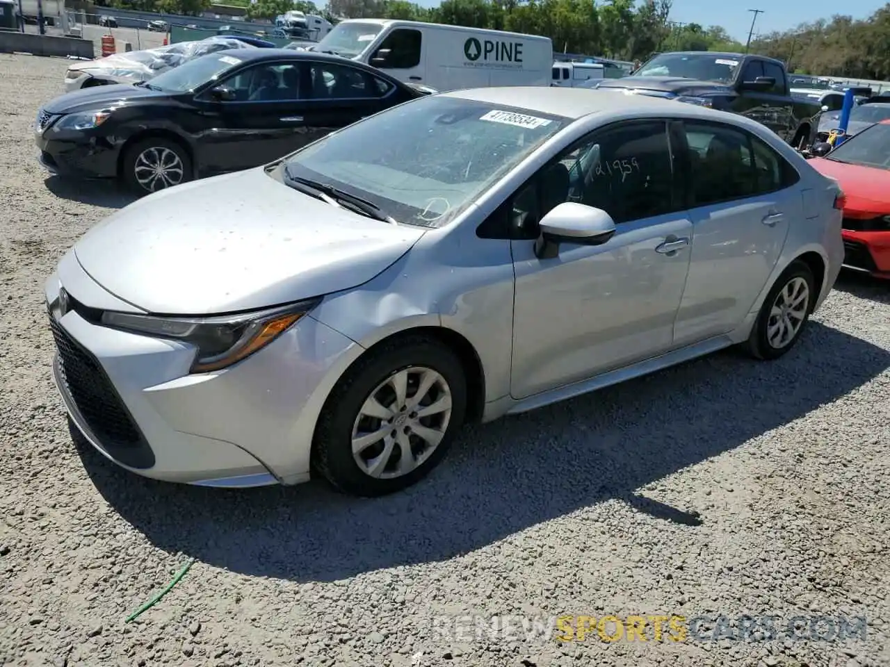 1 Photograph of a damaged car 5YFEPMAE6MP169955 TOYOTA COROLLA 2021