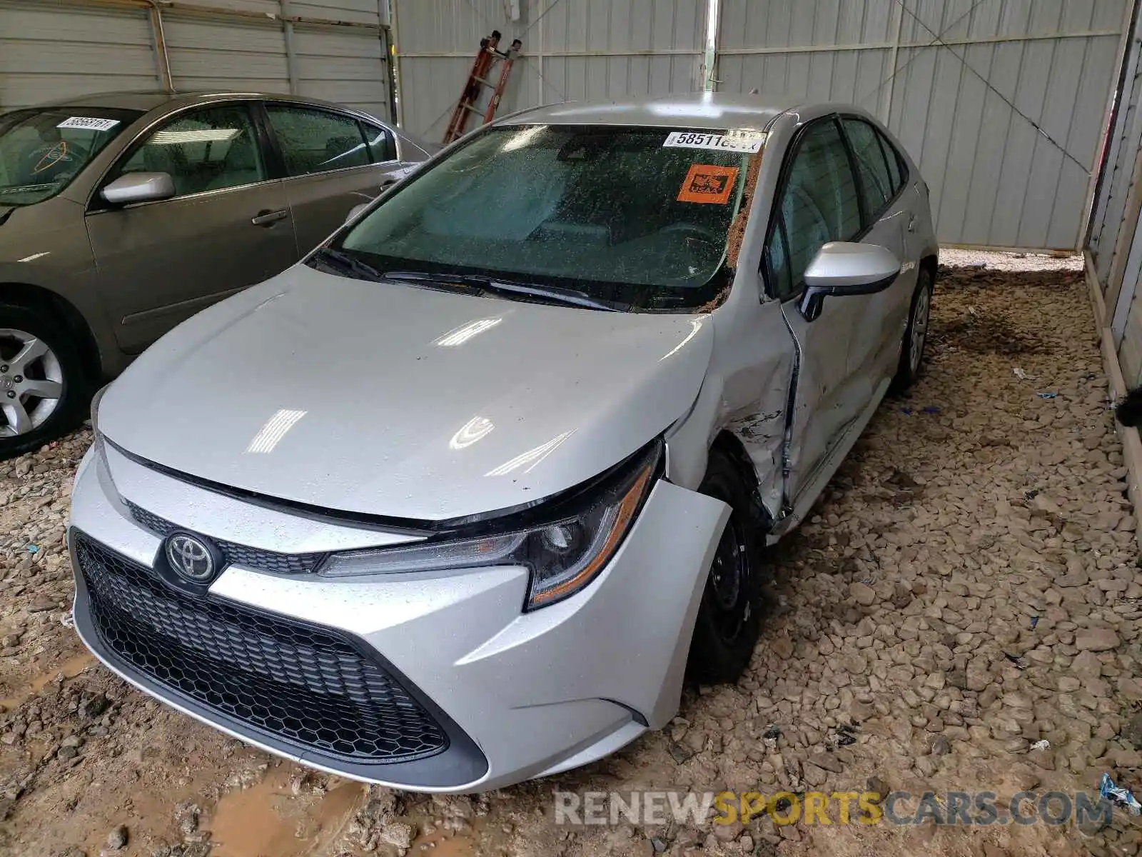 2 Photograph of a damaged car 5YFEPMAE6MP170510 TOYOTA COROLLA 2021