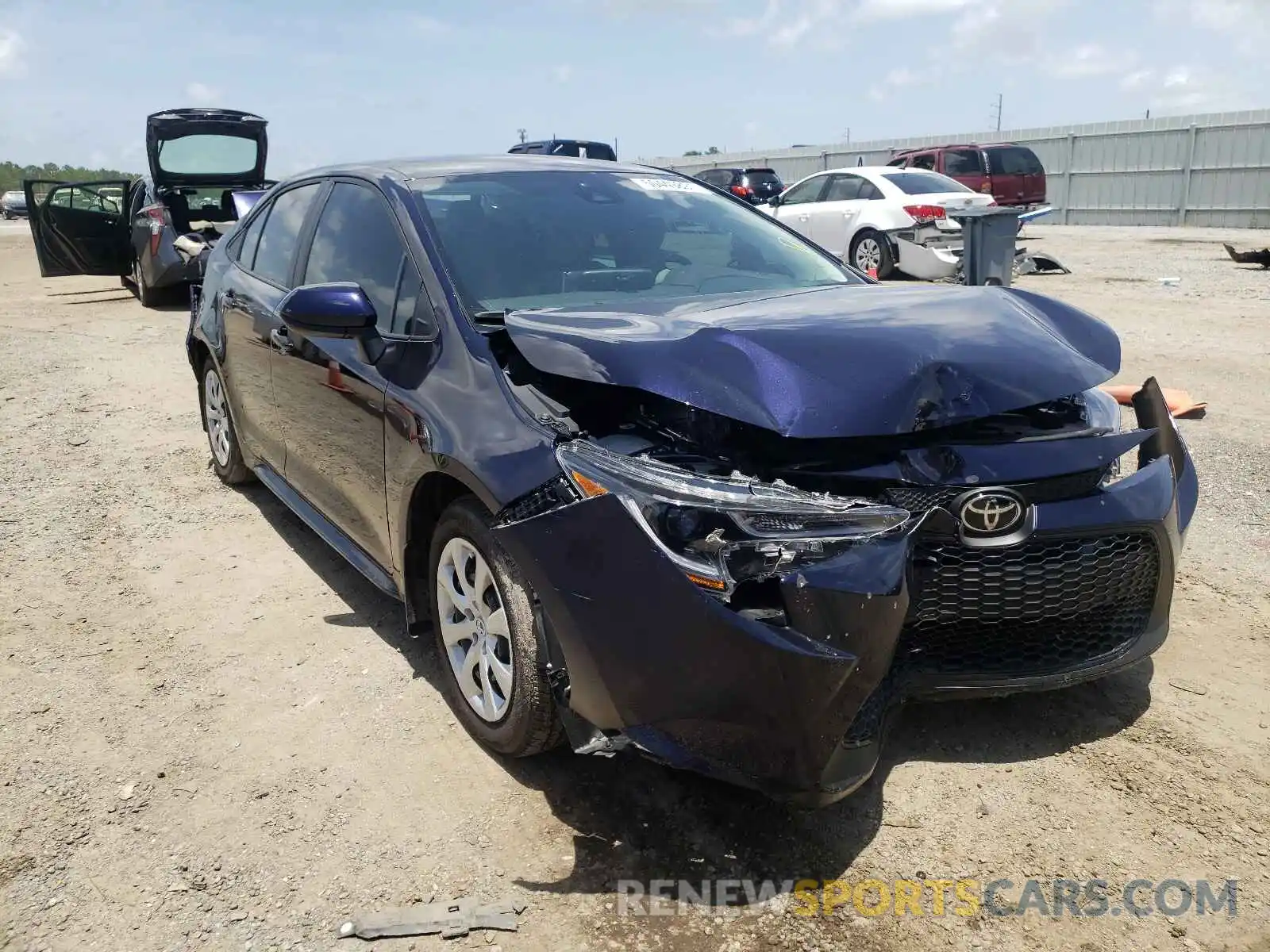 1 Photograph of a damaged car 5YFEPMAE6MP171317 TOYOTA COROLLA 2021