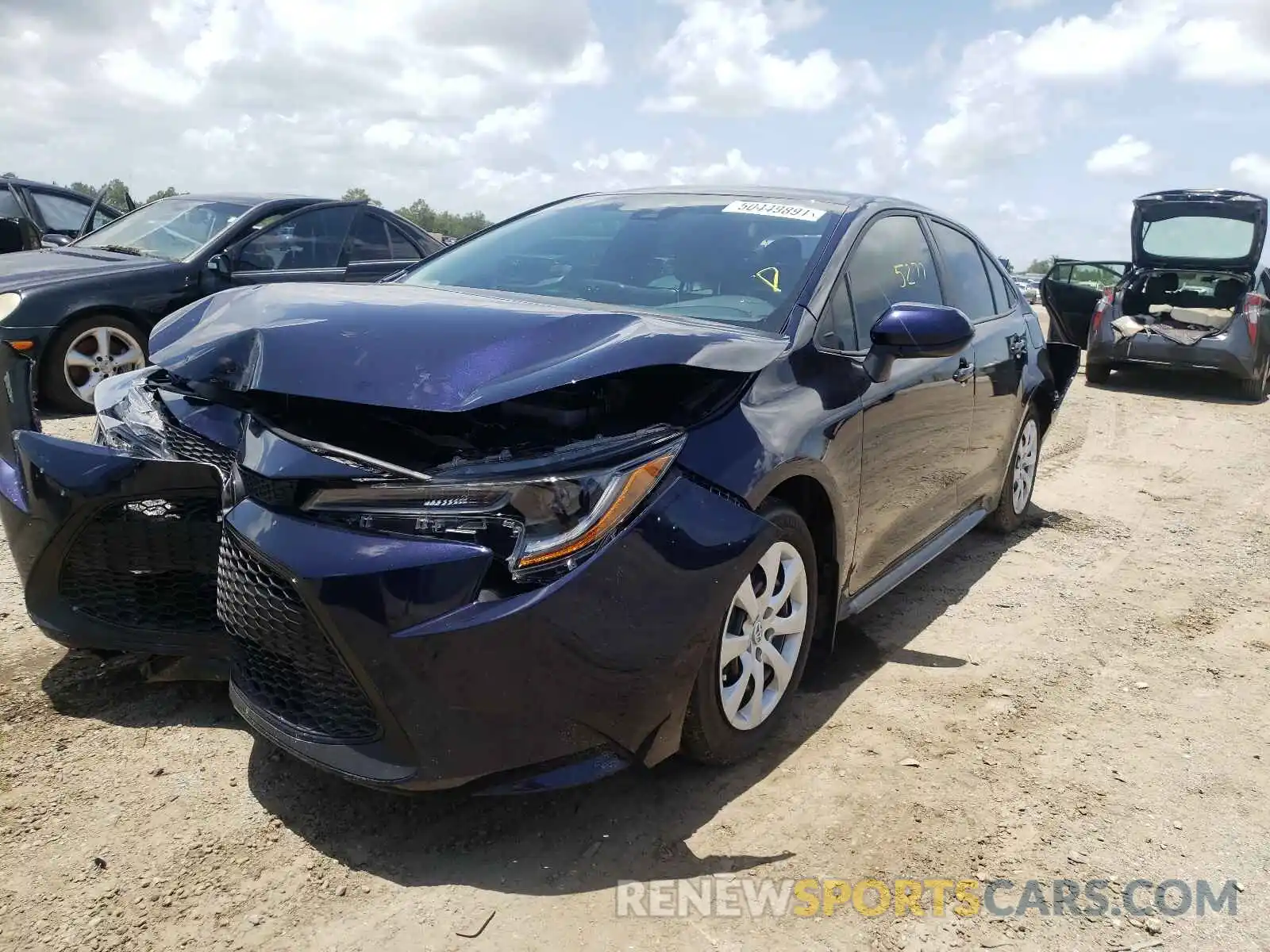 2 Photograph of a damaged car 5YFEPMAE6MP171317 TOYOTA COROLLA 2021