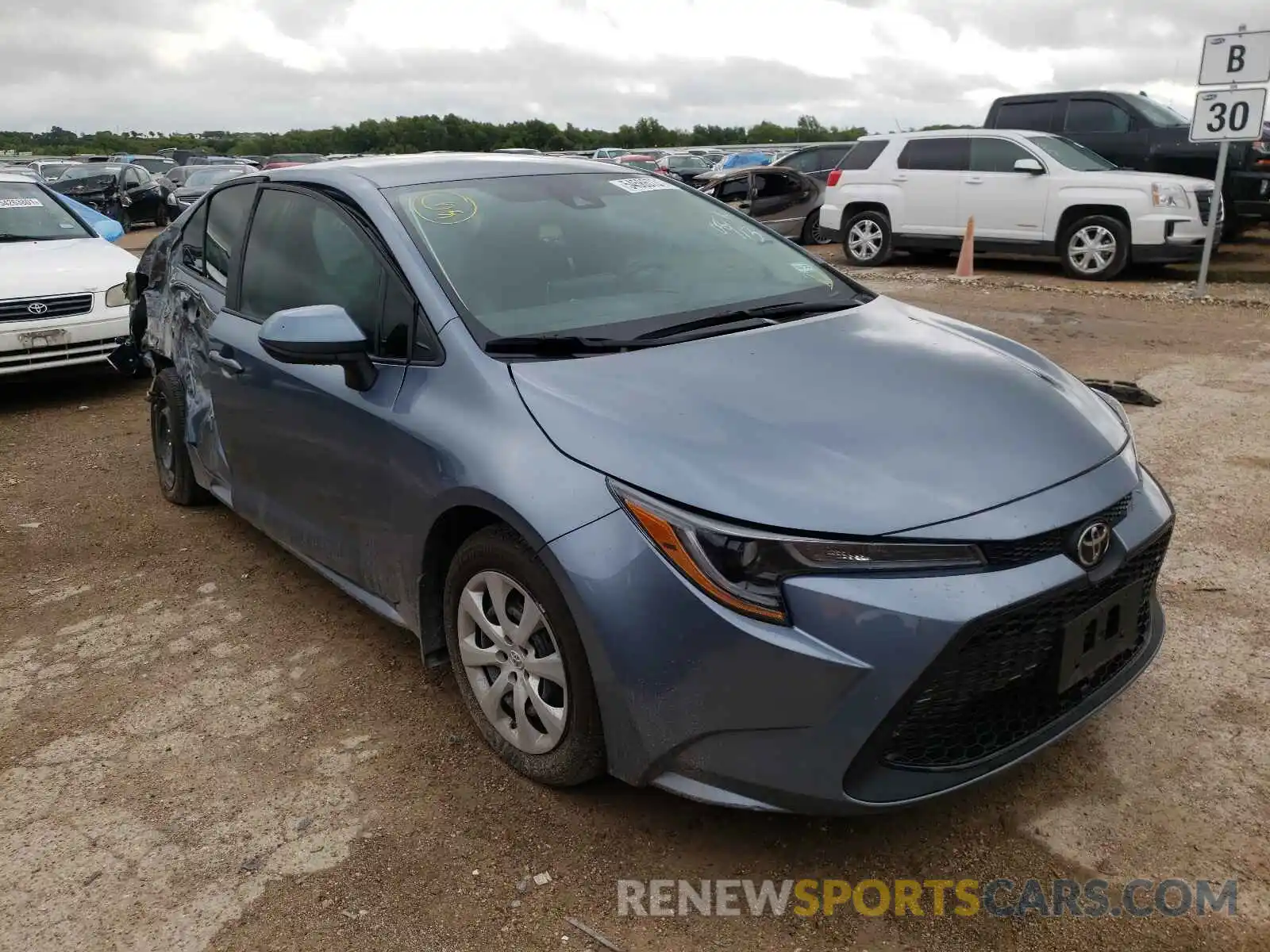 1 Photograph of a damaged car 5YFEPMAE6MP171415 TOYOTA COROLLA 2021