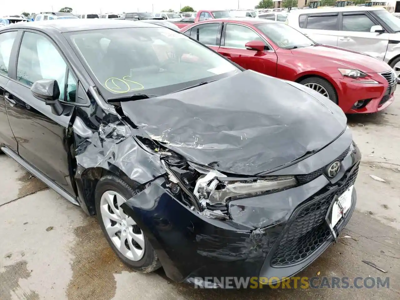 9 Photograph of a damaged car 5YFEPMAE6MP172970 TOYOTA COROLLA 2021