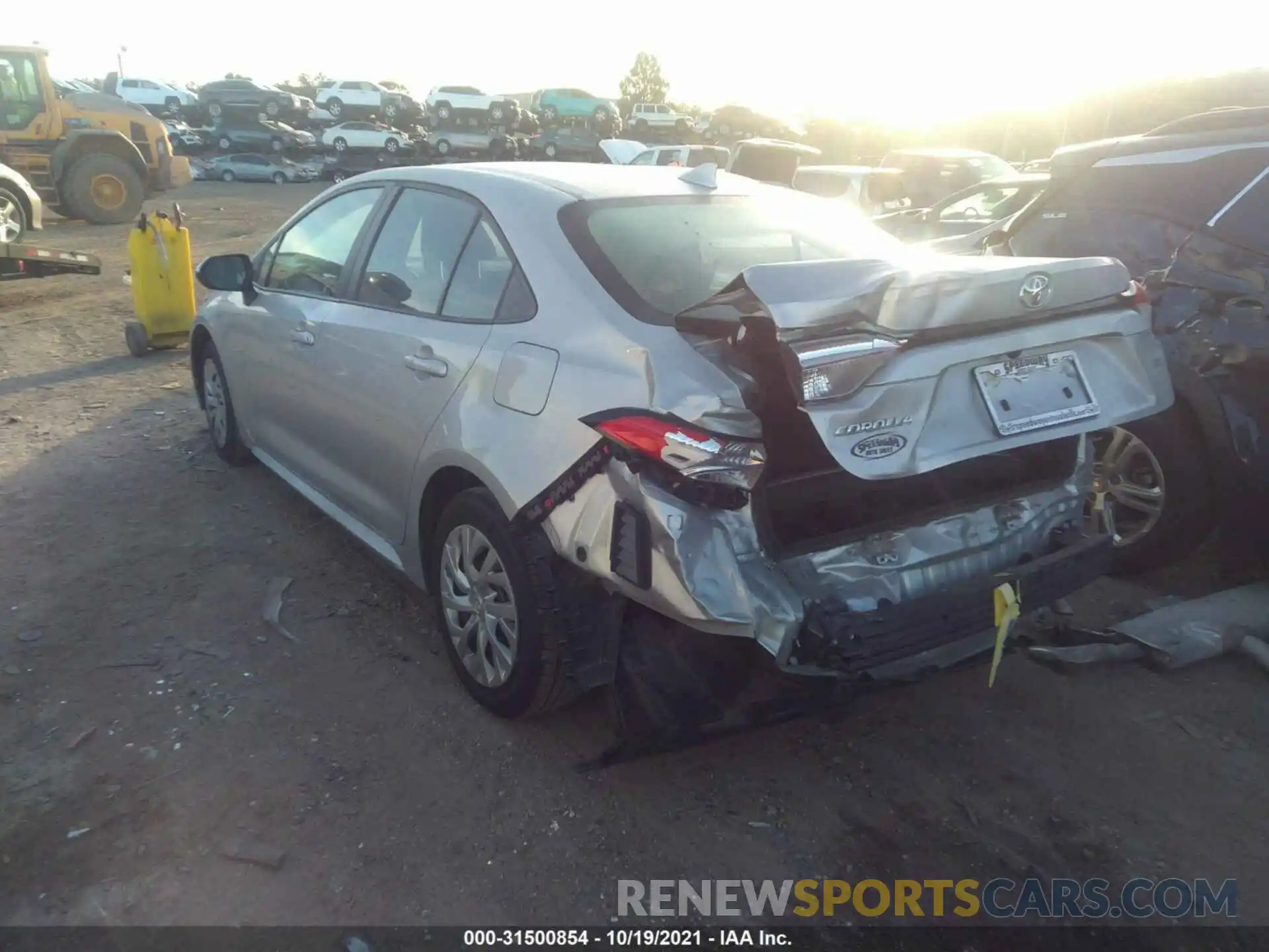 3 Photograph of a damaged car 5YFEPMAE6MP174332 TOYOTA COROLLA 2021