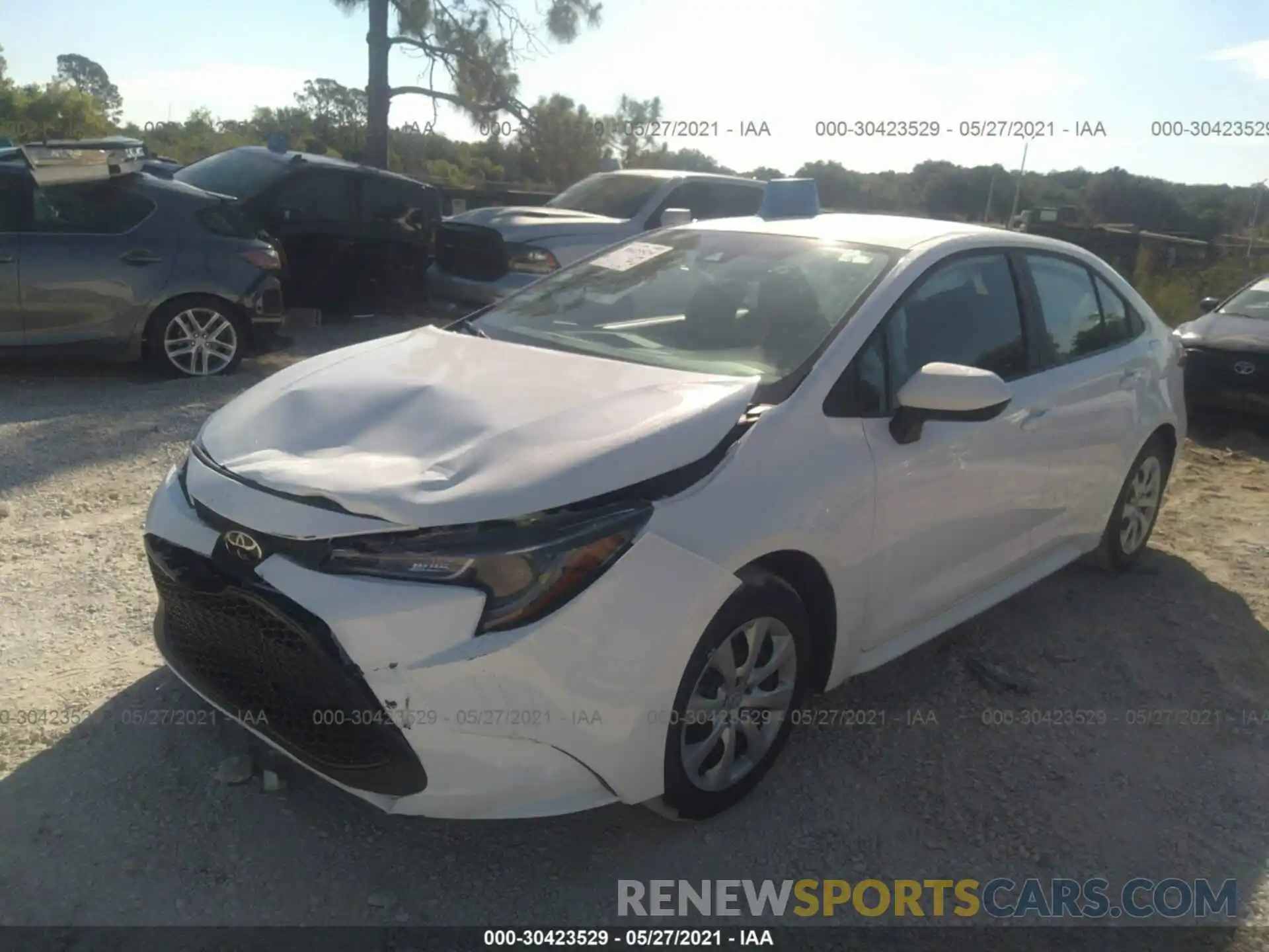 2 Photograph of a damaged car 5YFEPMAE6MP175402 TOYOTA COROLLA 2021