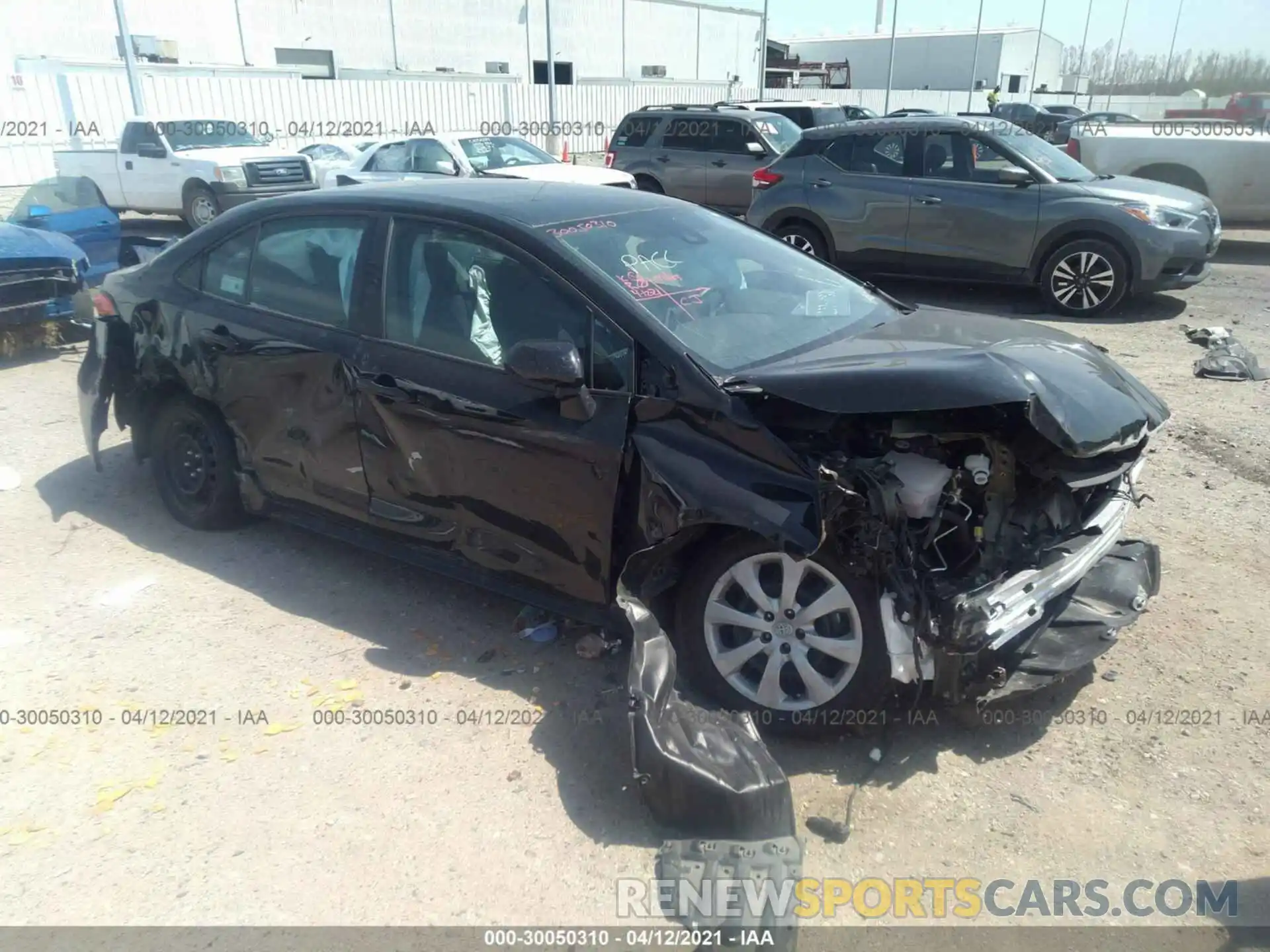 1 Photograph of a damaged car 5YFEPMAE6MP176159 TOYOTA COROLLA 2021