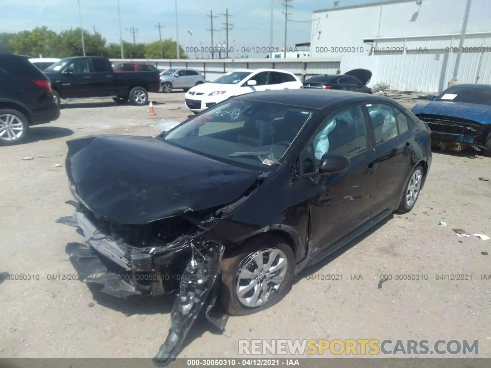 2 Photograph of a damaged car 5YFEPMAE6MP176159 TOYOTA COROLLA 2021