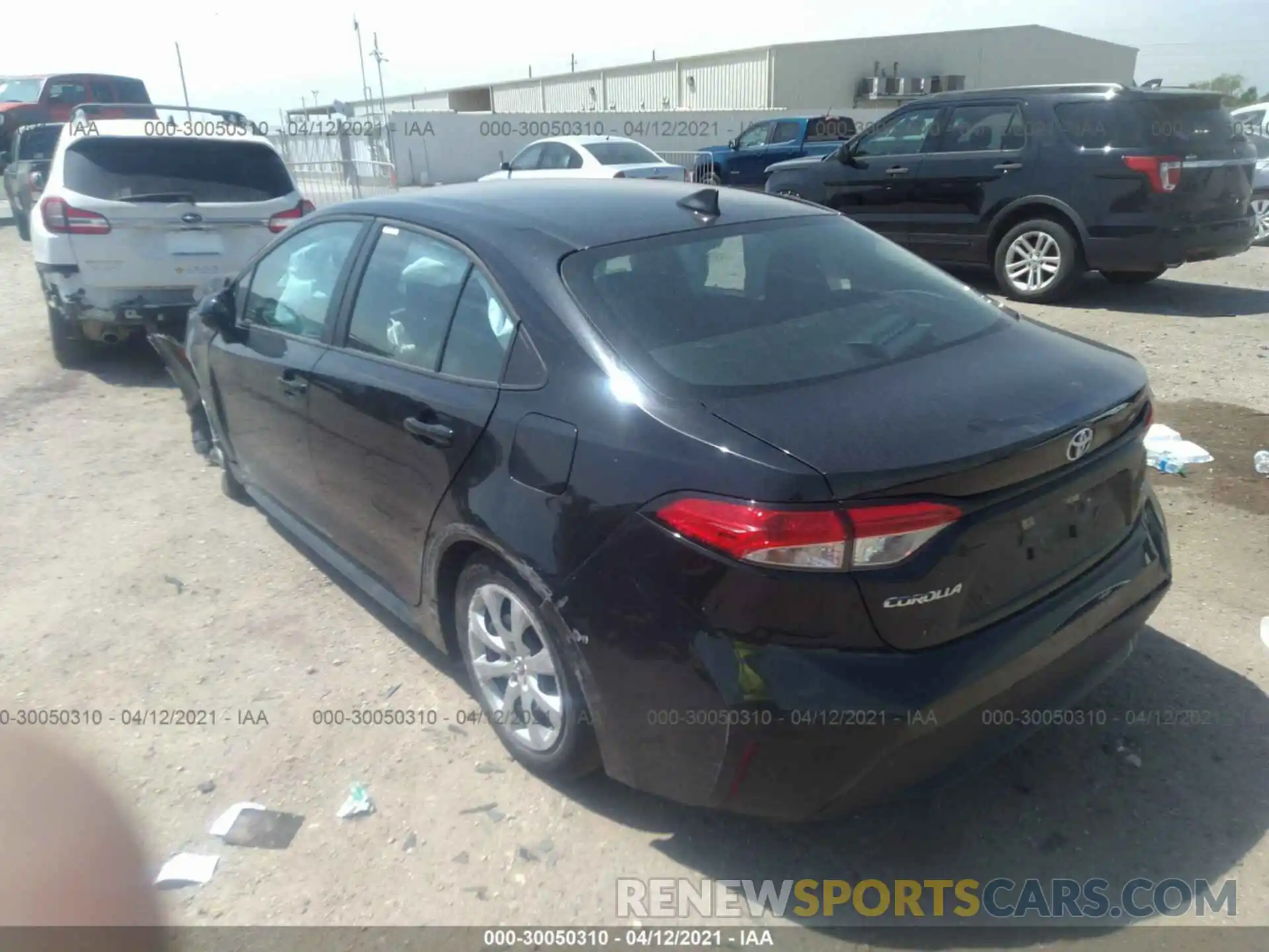 3 Photograph of a damaged car 5YFEPMAE6MP176159 TOYOTA COROLLA 2021