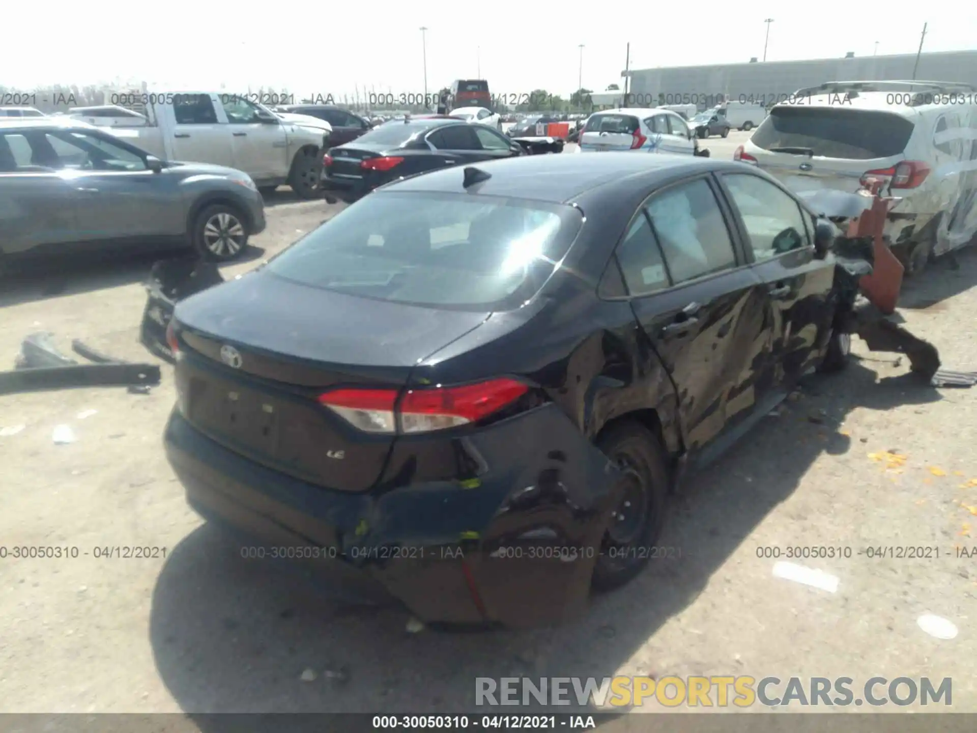 4 Photograph of a damaged car 5YFEPMAE6MP176159 TOYOTA COROLLA 2021