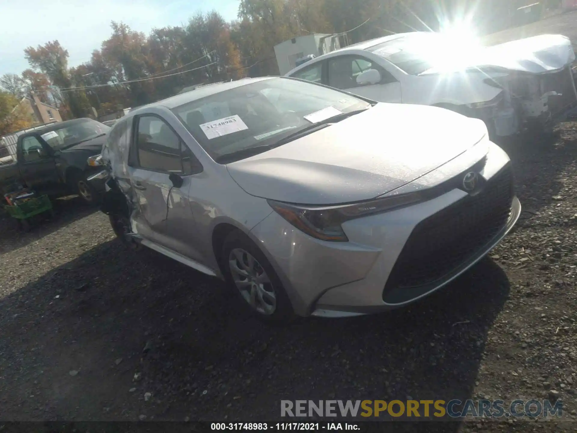 1 Photograph of a damaged car 5YFEPMAE6MP176355 TOYOTA COROLLA 2021