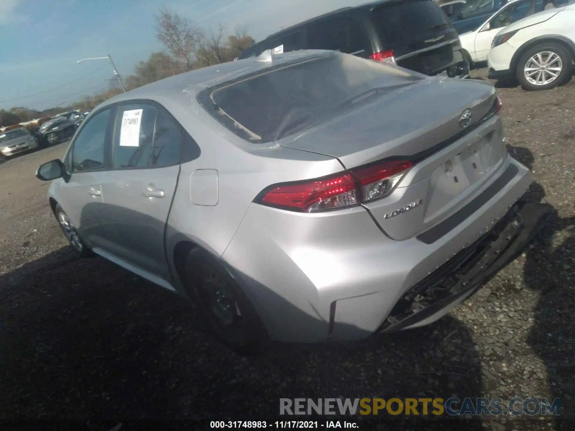 3 Photograph of a damaged car 5YFEPMAE6MP176355 TOYOTA COROLLA 2021