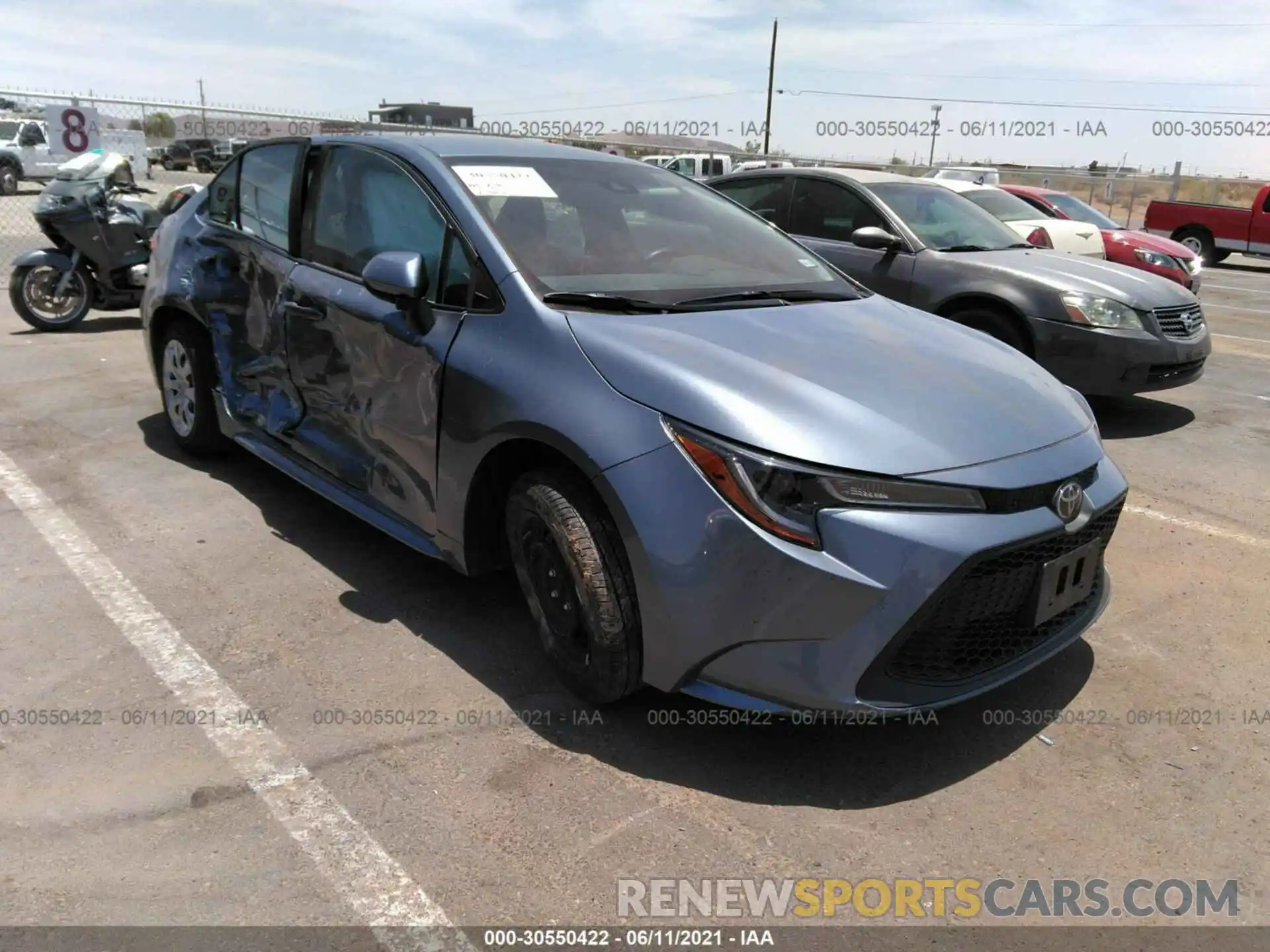 1 Photograph of a damaged car 5YFEPMAE6MP176775 TOYOTA COROLLA 2021