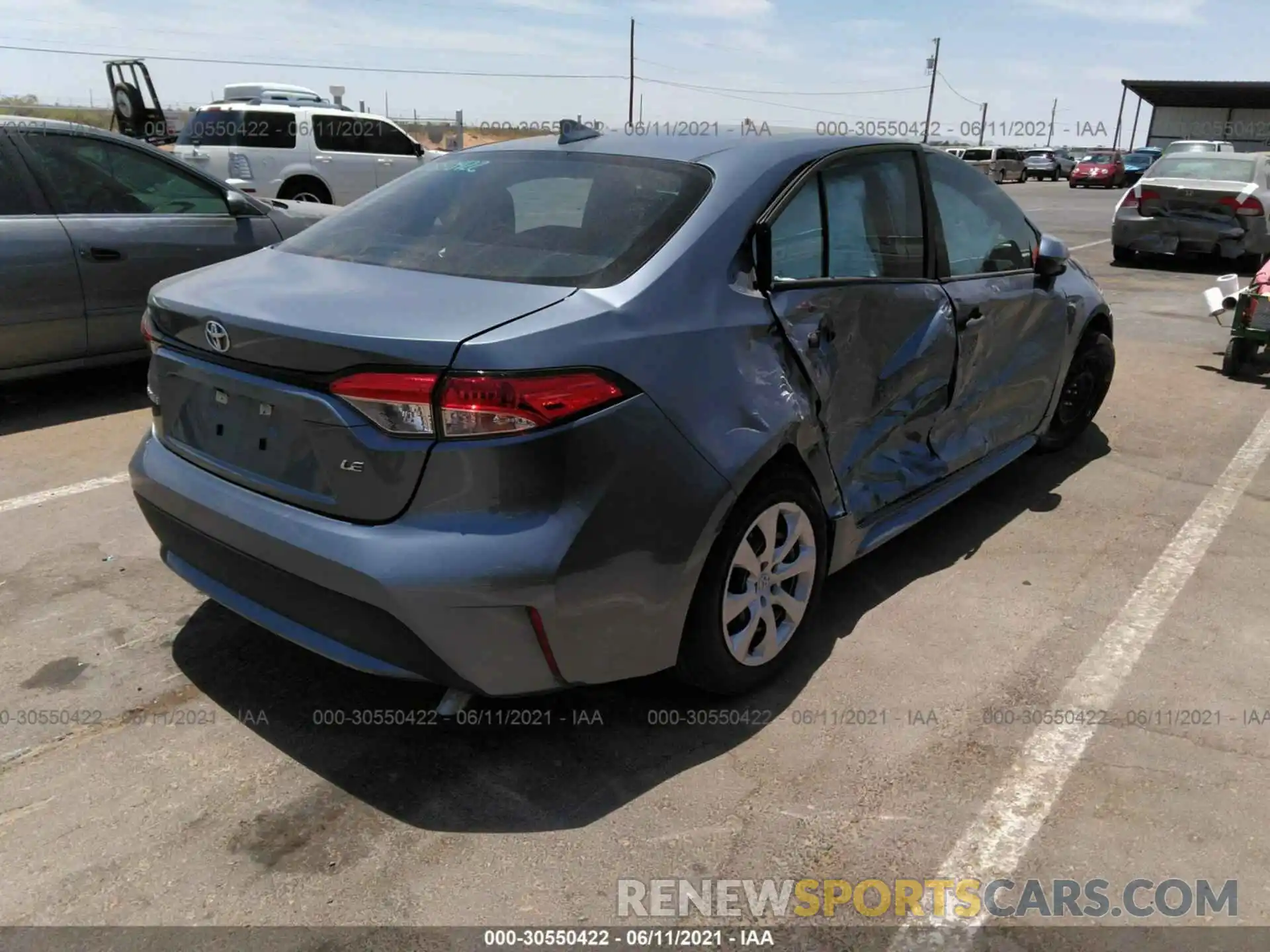 4 Photograph of a damaged car 5YFEPMAE6MP176775 TOYOTA COROLLA 2021