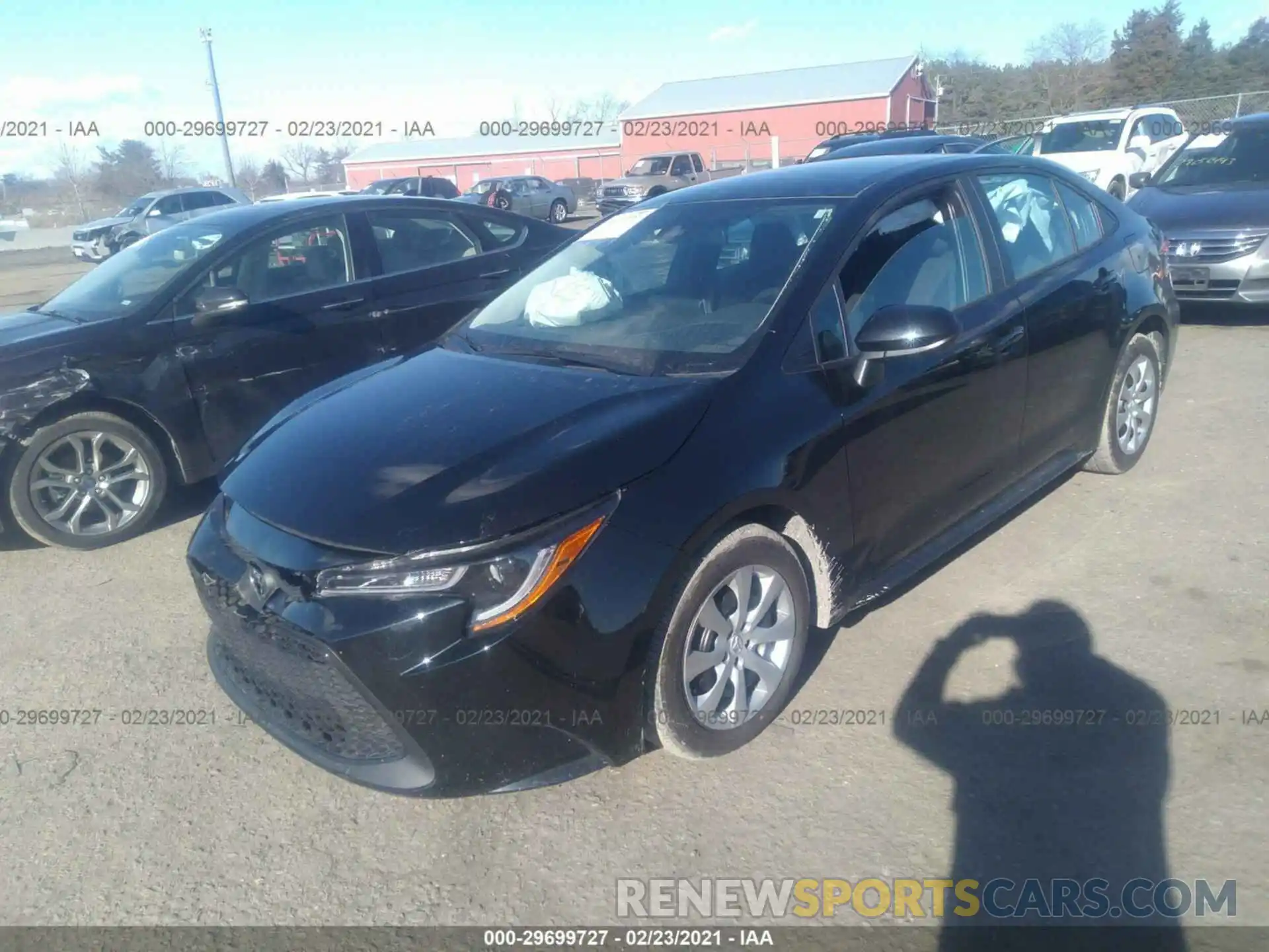 2 Photograph of a damaged car 5YFEPMAE6MP177246 TOYOTA COROLLA 2021