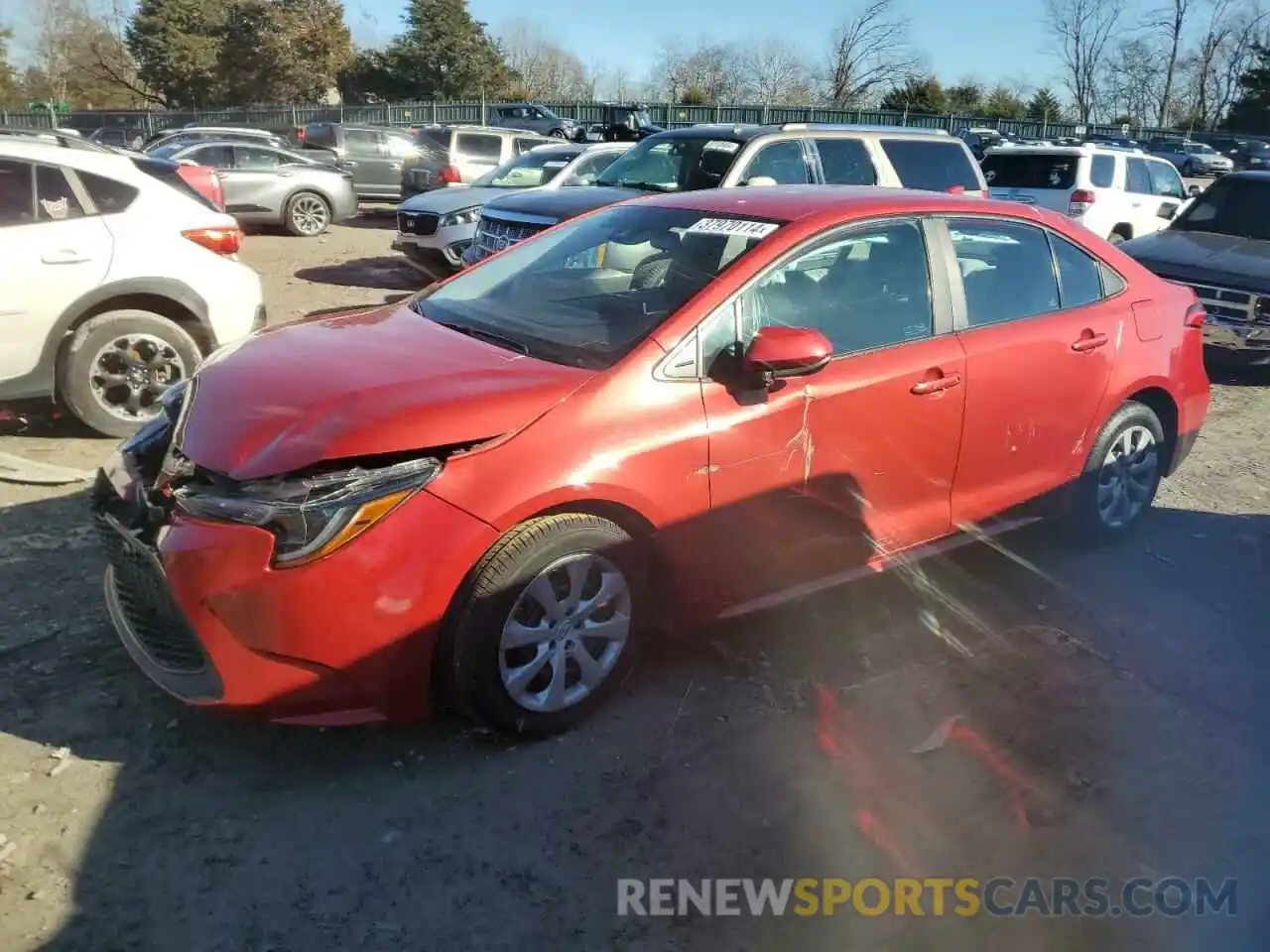 1 Photograph of a damaged car 5YFEPMAE6MP177795 TOYOTA COROLLA 2021