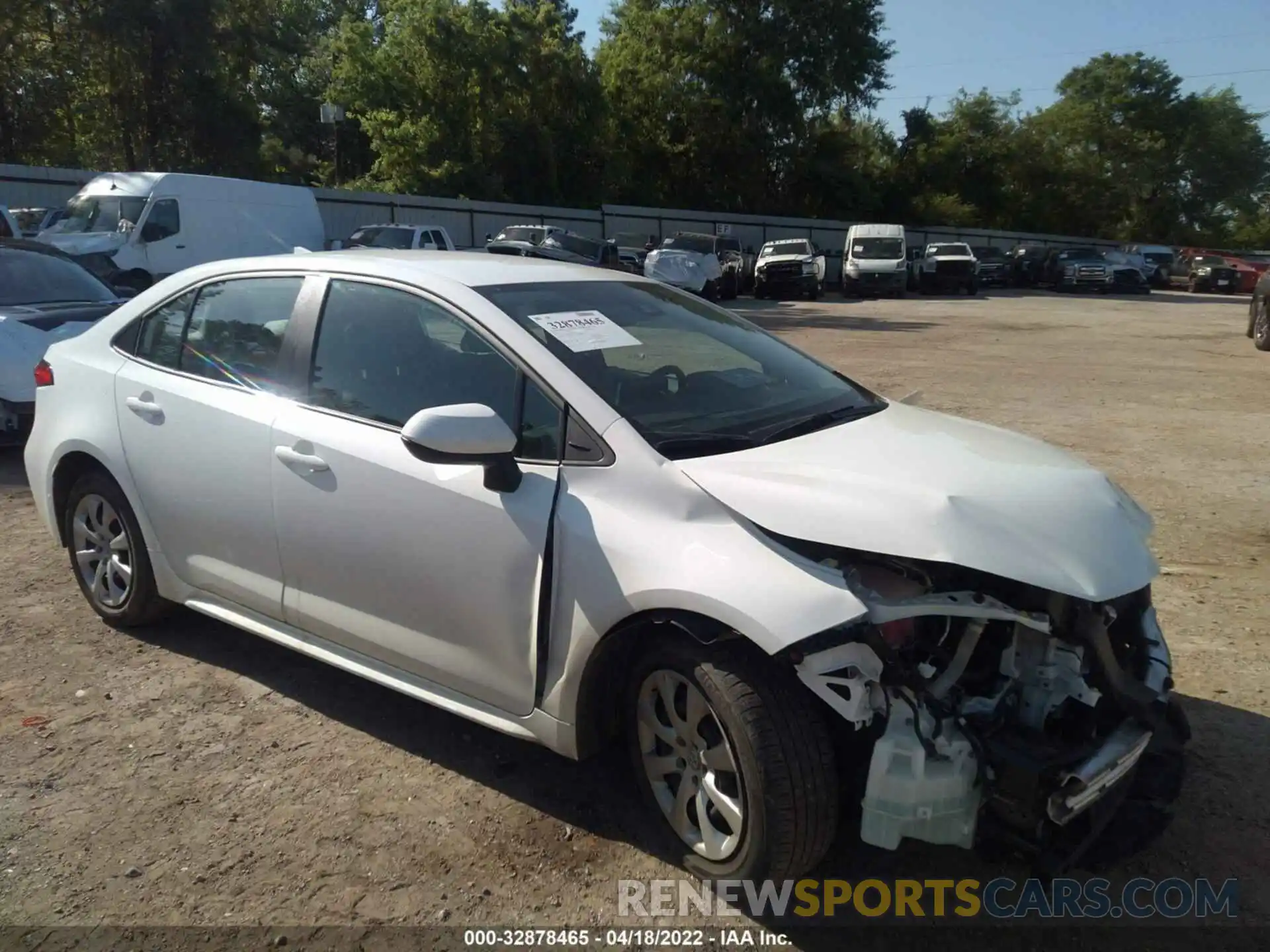 1 Photograph of a damaged car 5YFEPMAE6MP178042 TOYOTA COROLLA 2021