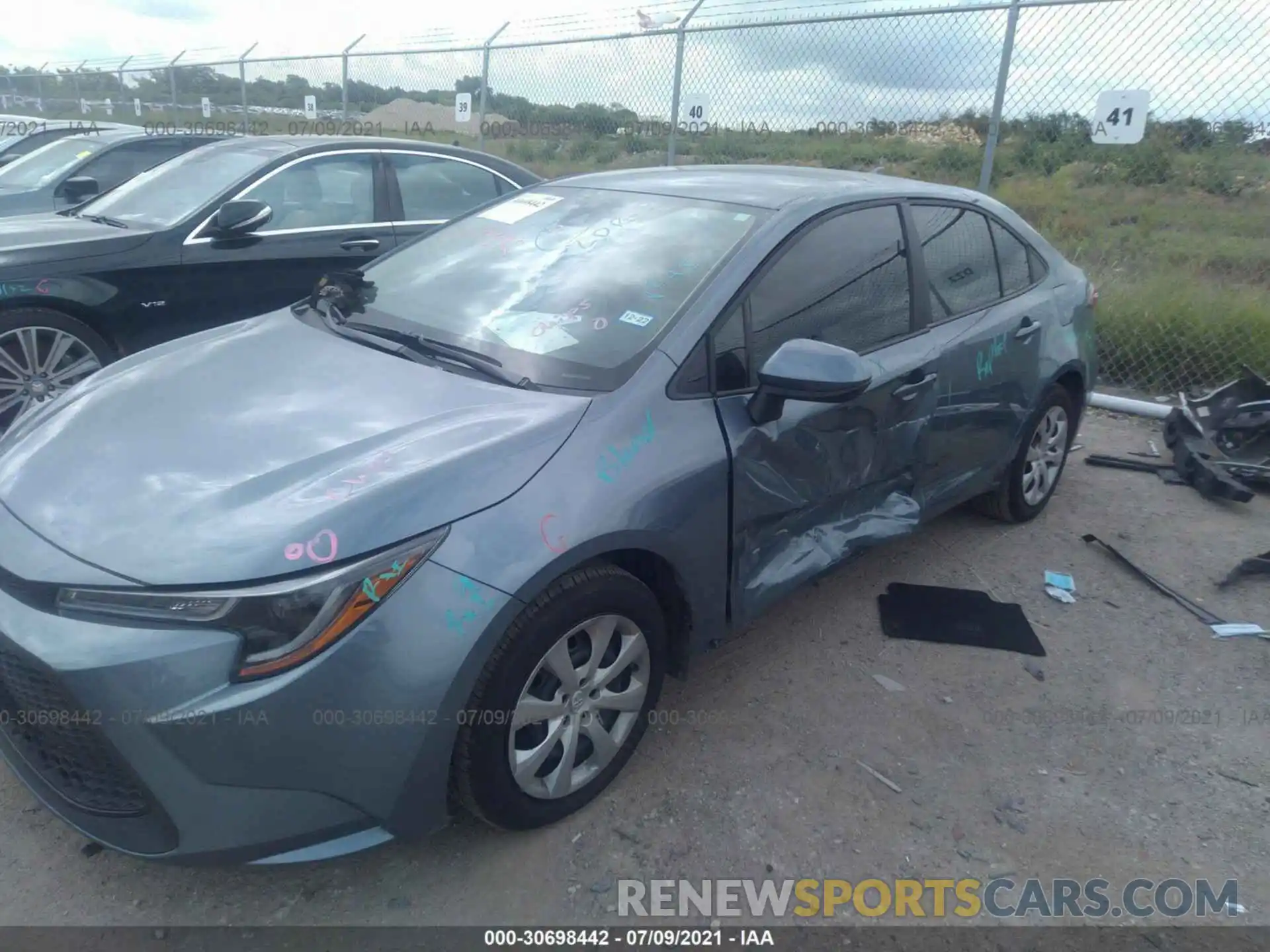 2 Photograph of a damaged car 5YFEPMAE6MP178669 TOYOTA COROLLA 2021