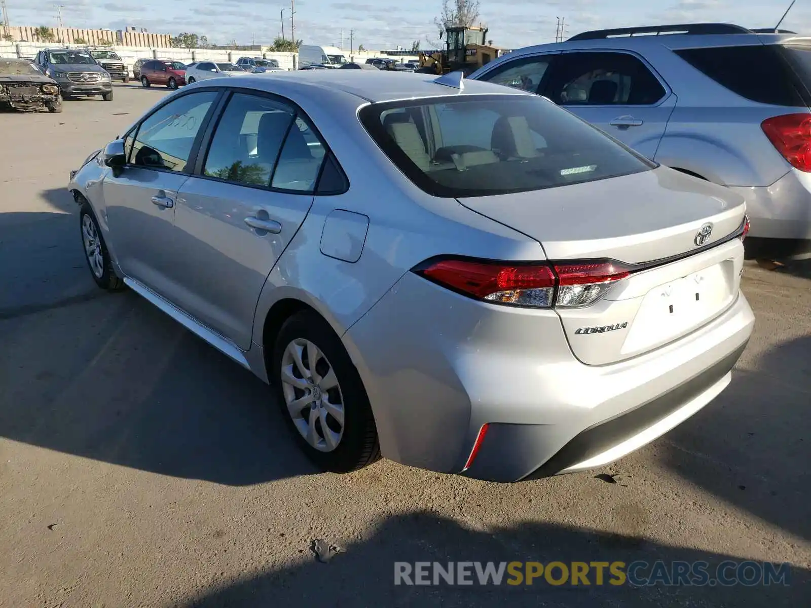 3 Photograph of a damaged car 5YFEPMAE6MP178736 TOYOTA COROLLA 2021