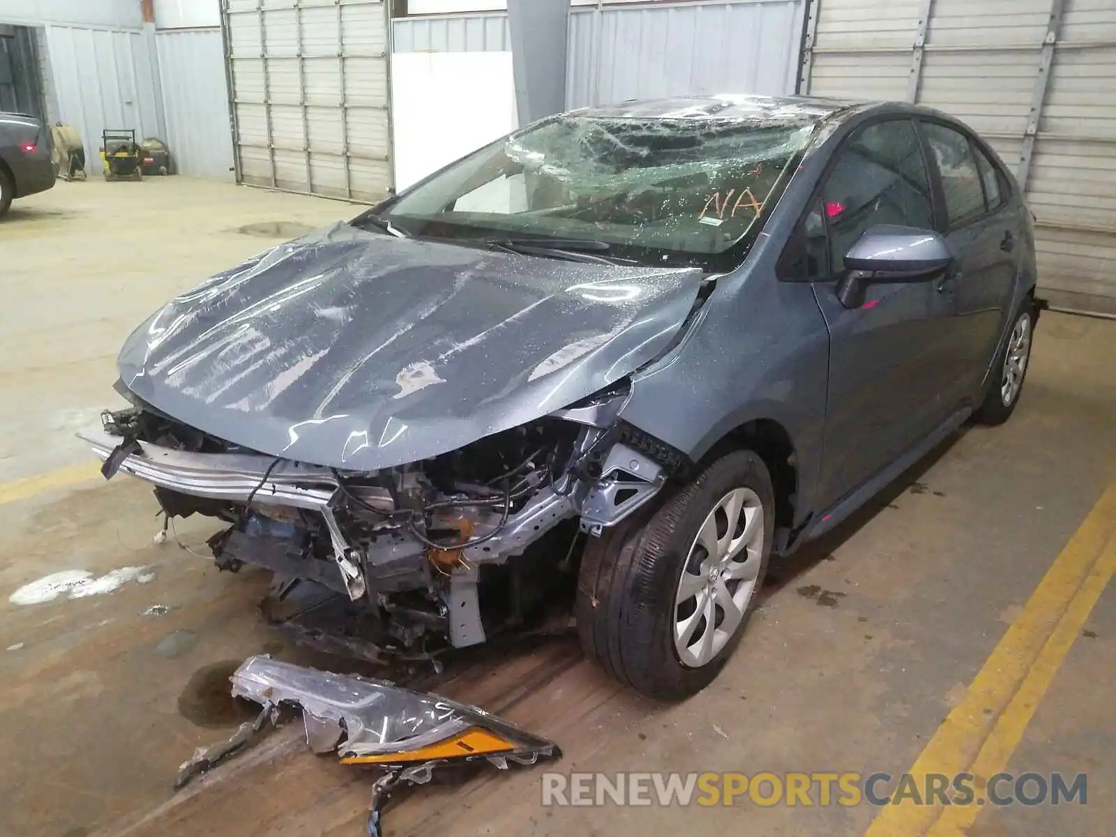 2 Photograph of a damaged car 5YFEPMAE6MP179224 TOYOTA COROLLA 2021