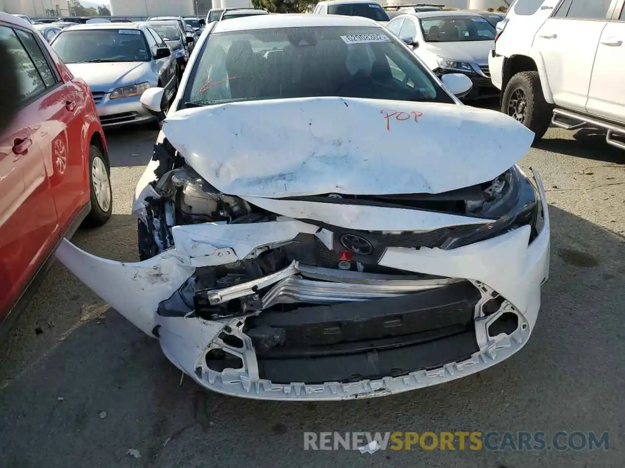 9 Photograph of a damaged car 5YFEPMAE6MP179711 TOYOTA COROLLA 2021