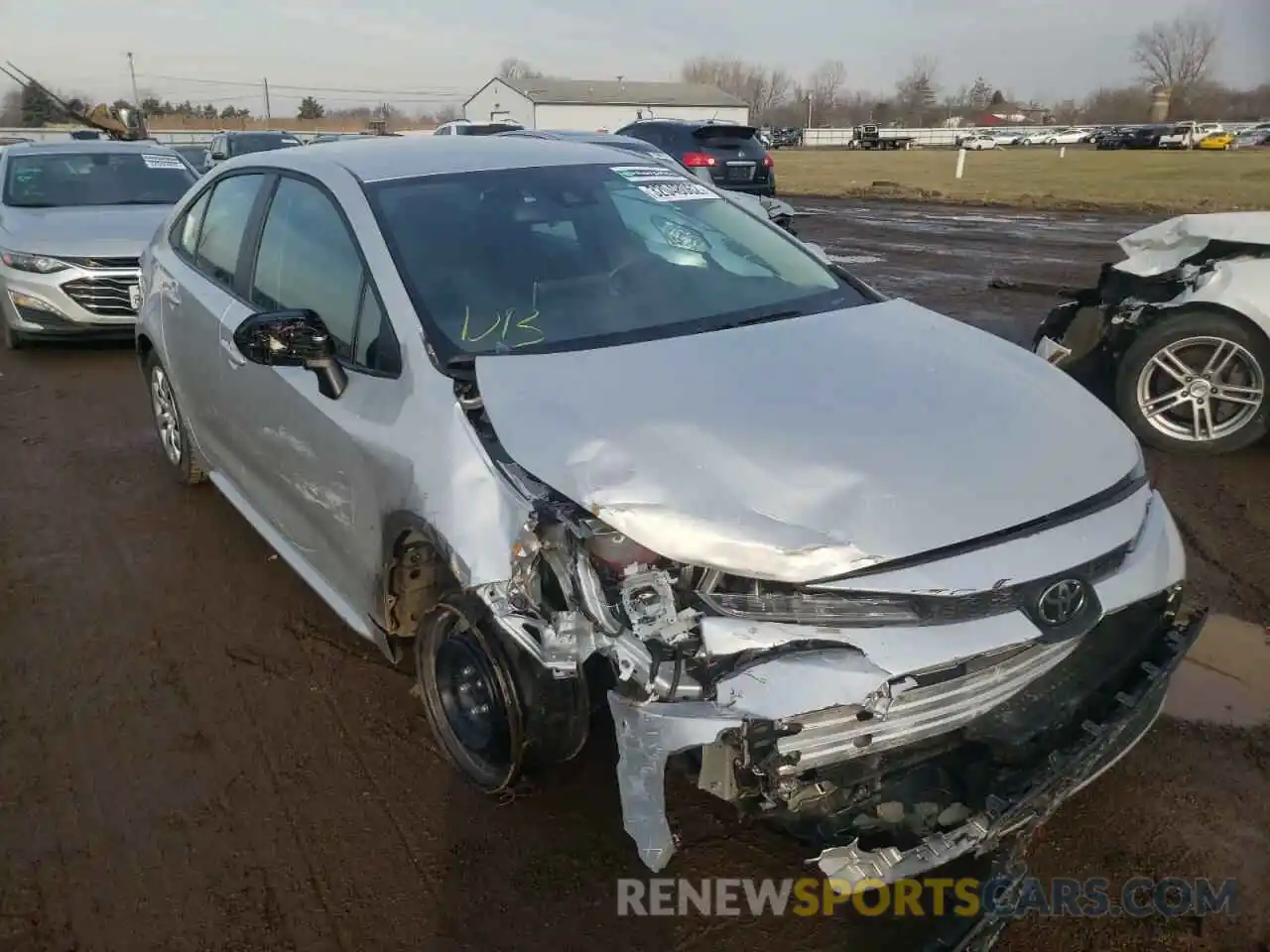 1 Photograph of a damaged car 5YFEPMAE6MP179868 TOYOTA COROLLA 2021