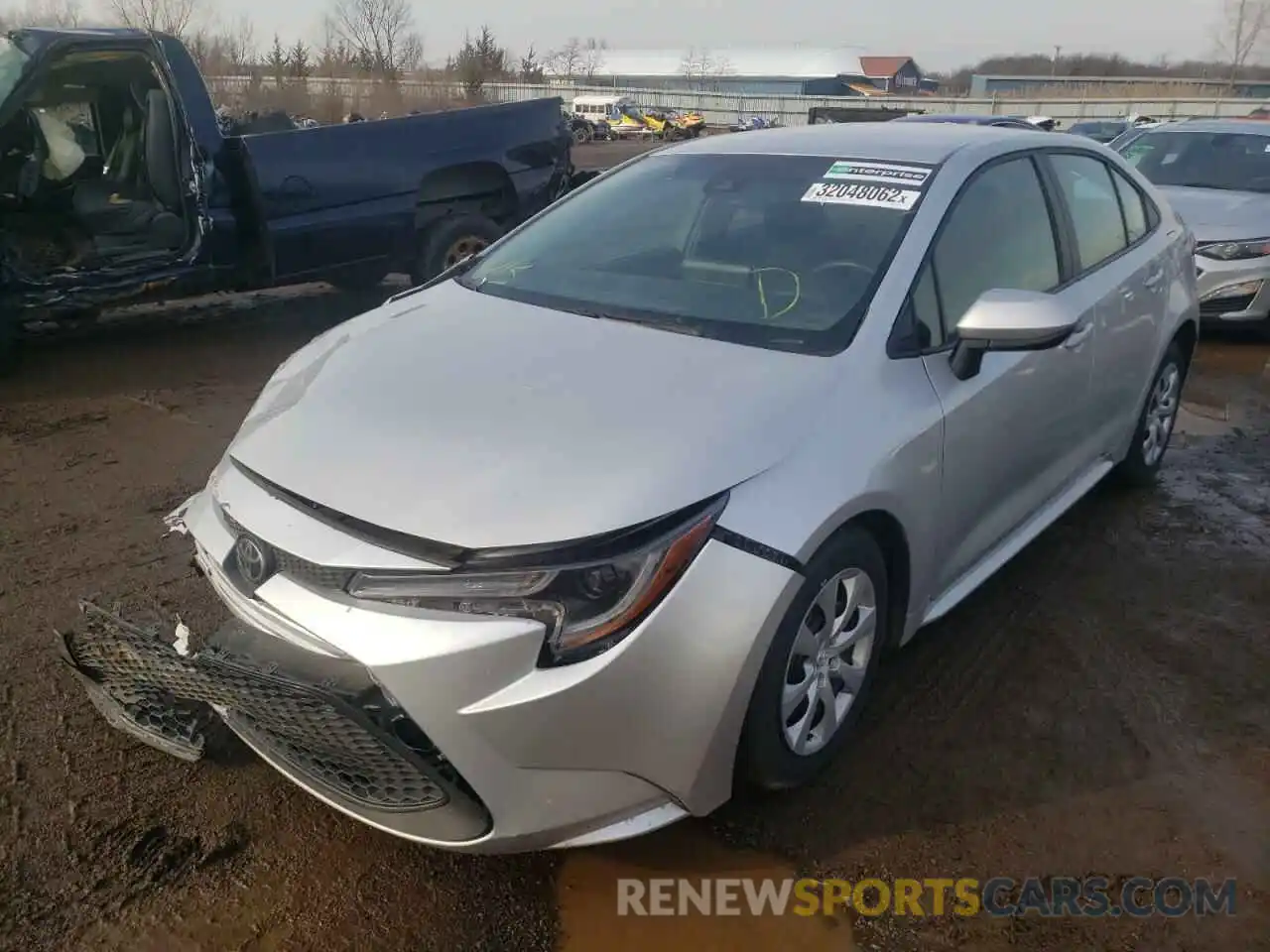 2 Photograph of a damaged car 5YFEPMAE6MP179868 TOYOTA COROLLA 2021