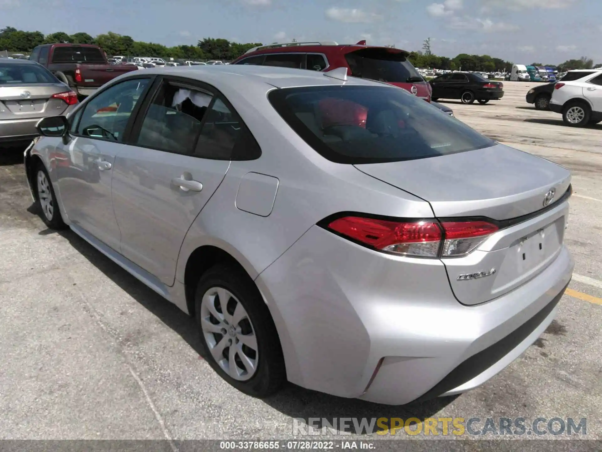 3 Photograph of a damaged car 5YFEPMAE6MP181894 TOYOTA COROLLA 2021